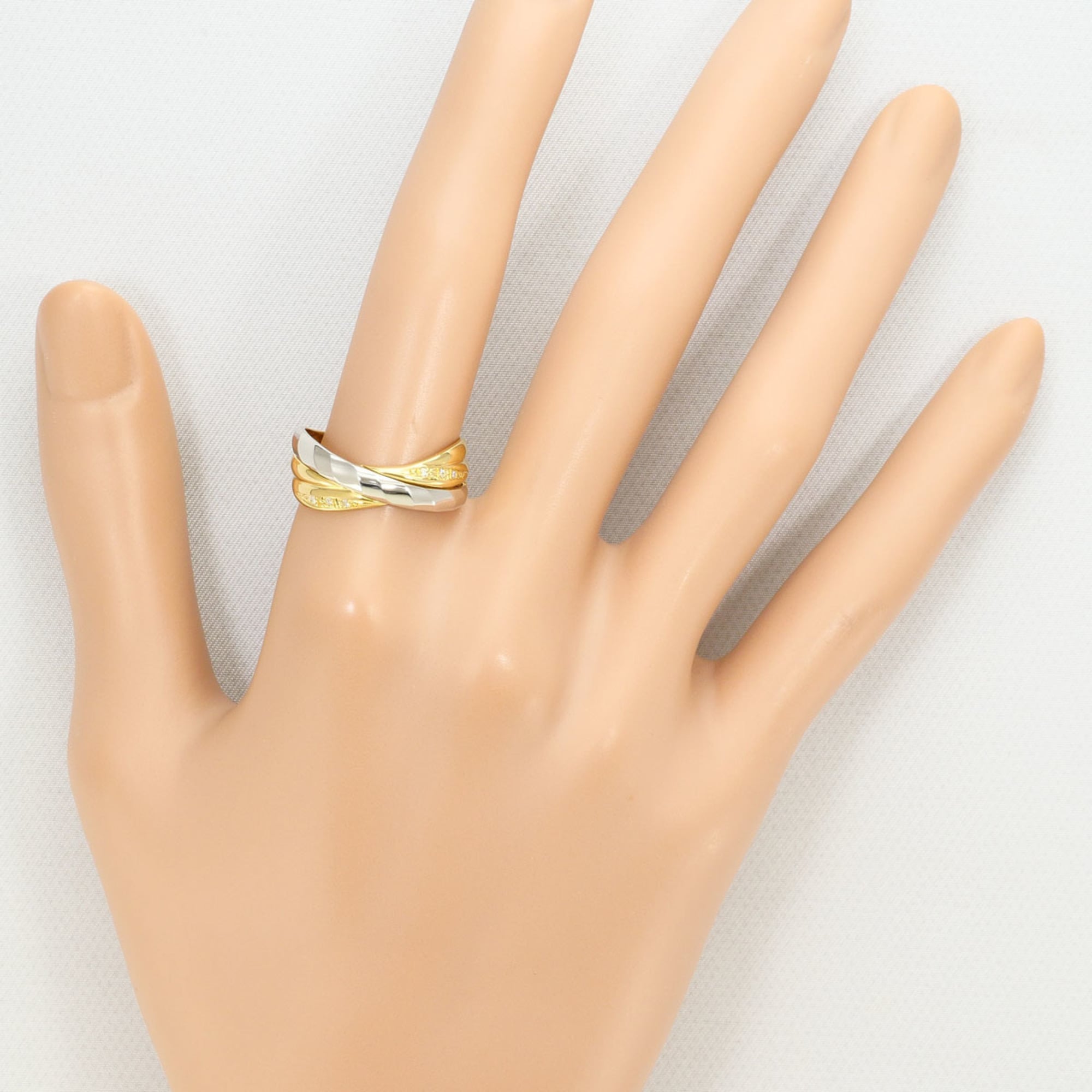 Unbranded Platinum Yellow Gold Yellow Gold (18K) Platinum 900 Band Ring (Pre-Owned)