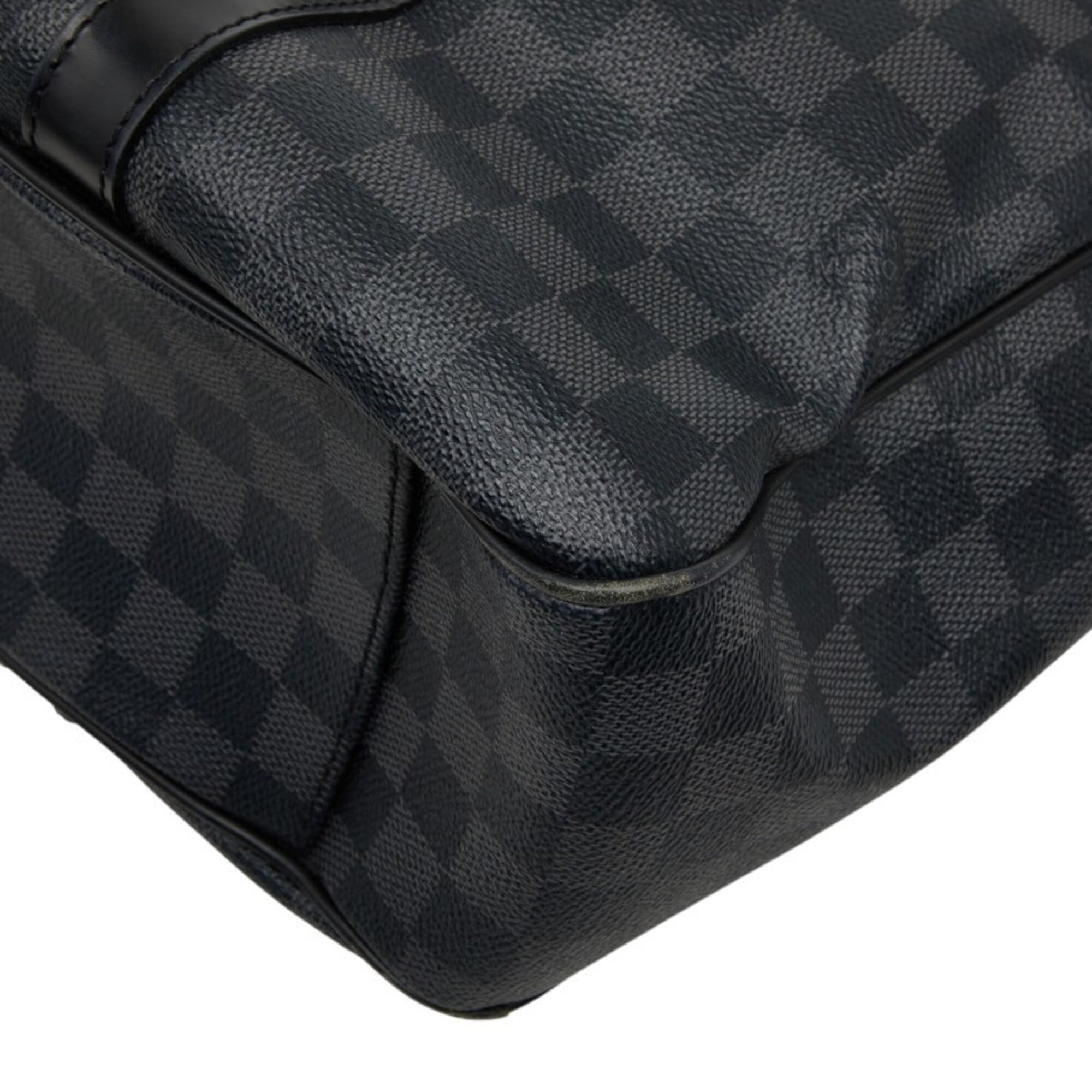 Louis Vuitton Black Pvc Leather Shoulder Bag Tote Bag (Pre-Owned)