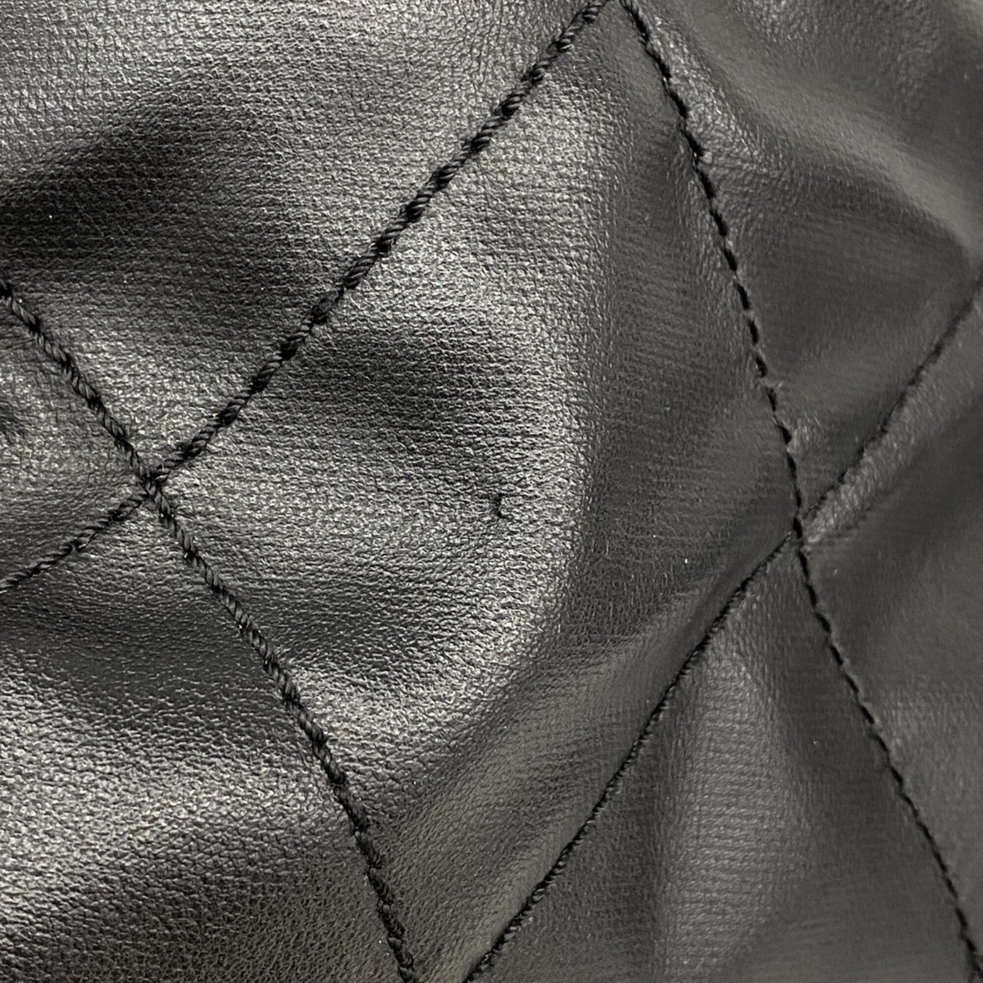 Chanel Black Canvas Tote Bag (Pre-Owned)