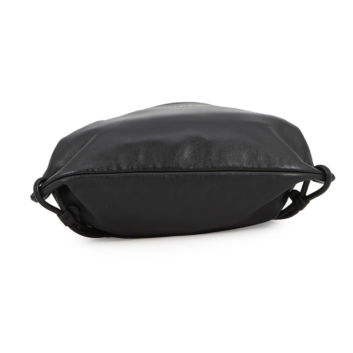 Yves Saint Laurent Black Leather Backpack Handbag Pouch (Pre-Owned)