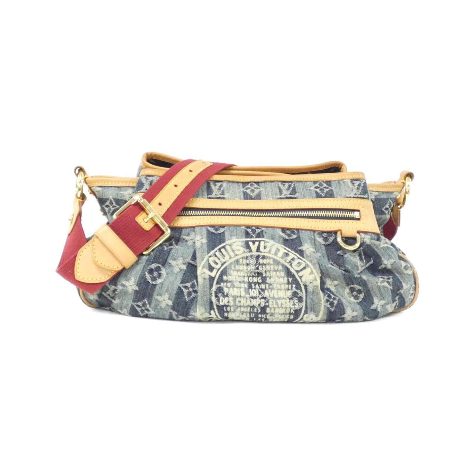 Louis Vuitton Monogram Denim Blue Denim Canvas Shoulder Bag (Pre-Owned)