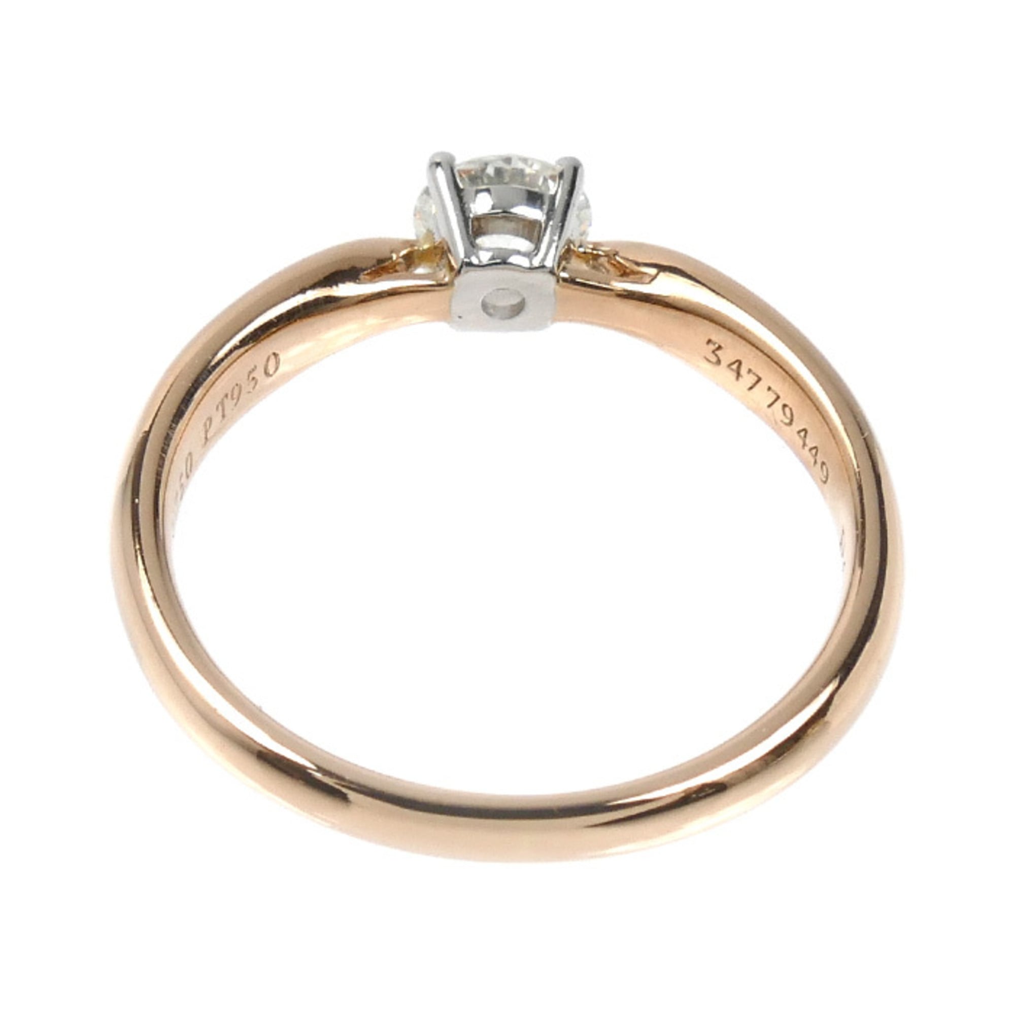 Tiffany Pink Gold (18K) Platinum 950 Band Ring (Pre-Owned)