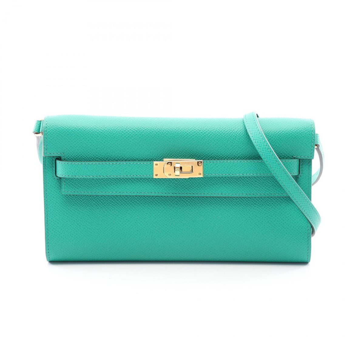 Hermes Green Epsom Leather Handbag Shoulder Bag (Pre-Owned)