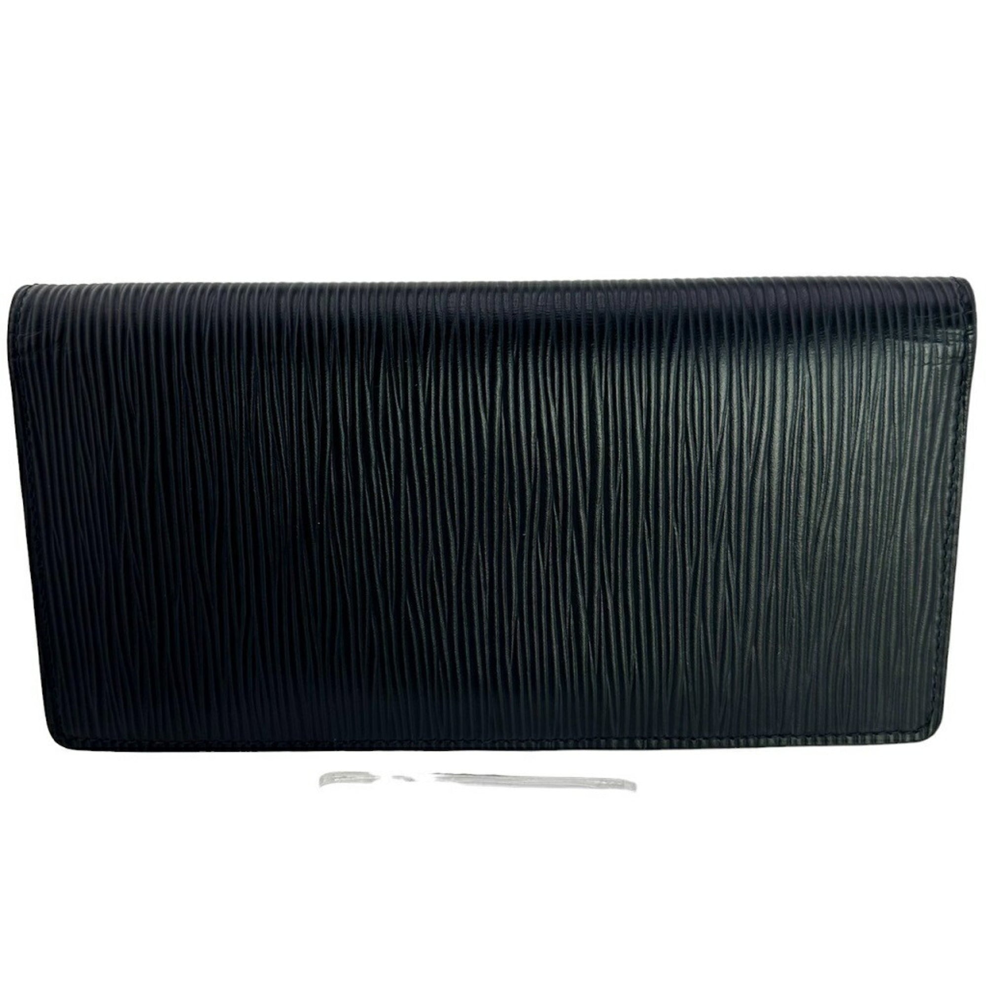 Louis Vuitton Noir Epi Leather Long Wallet (Bi-Fold) (Pre-Owned)