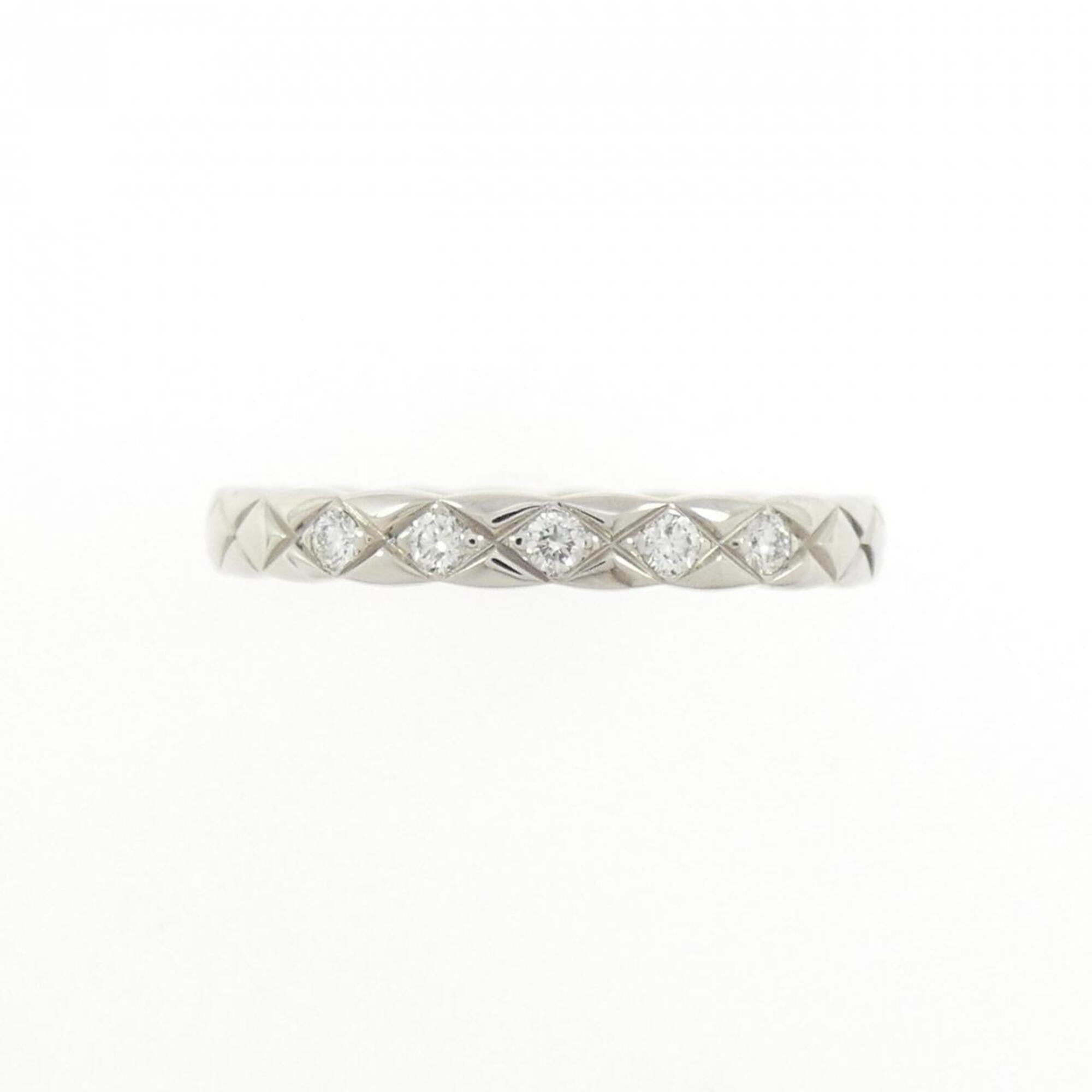 Chanel Platinum Platinum 950 Band Ring (Pre-Owned)