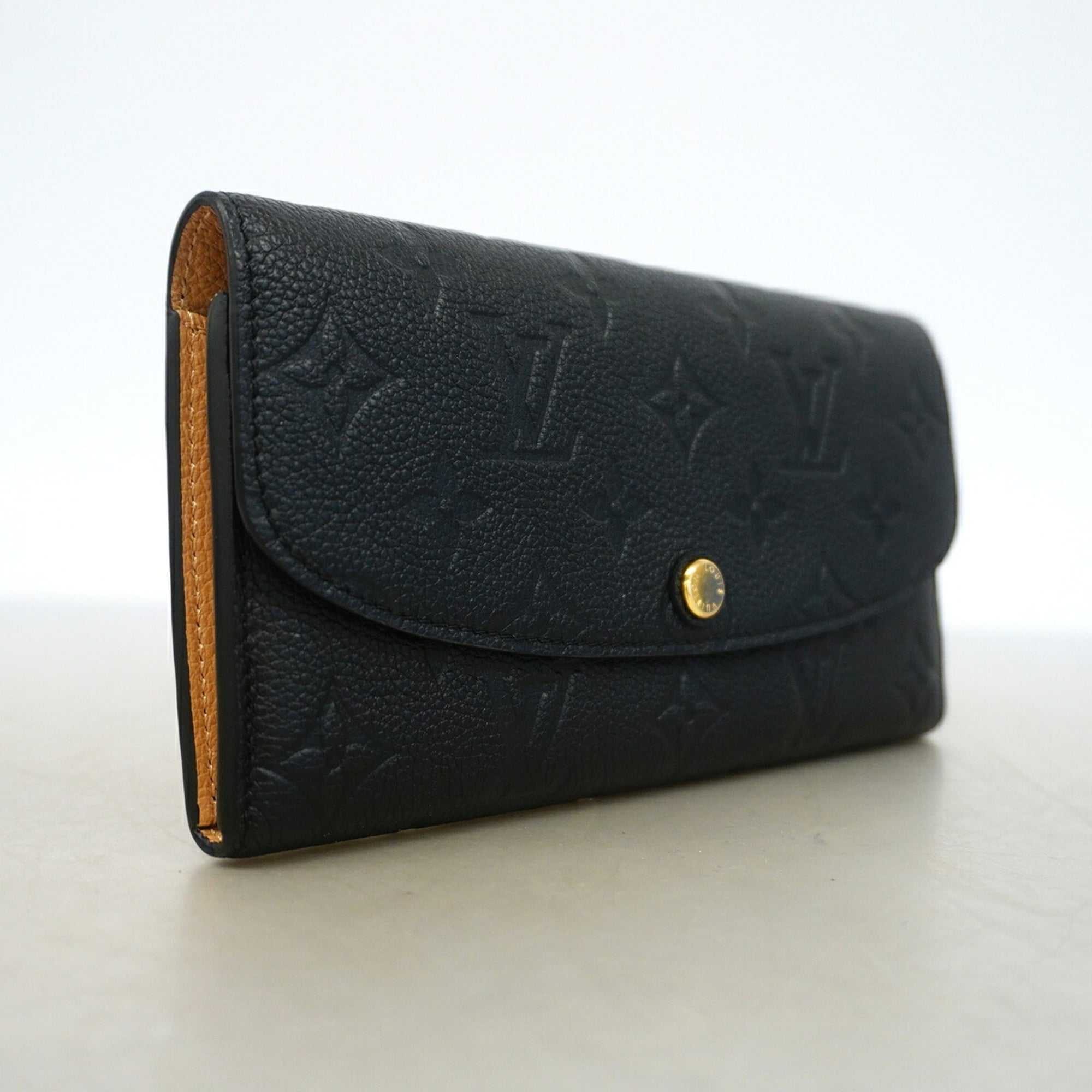 Louis Vuitton Noir Long Wallet (Bi-Fold) (Pre-Owned)