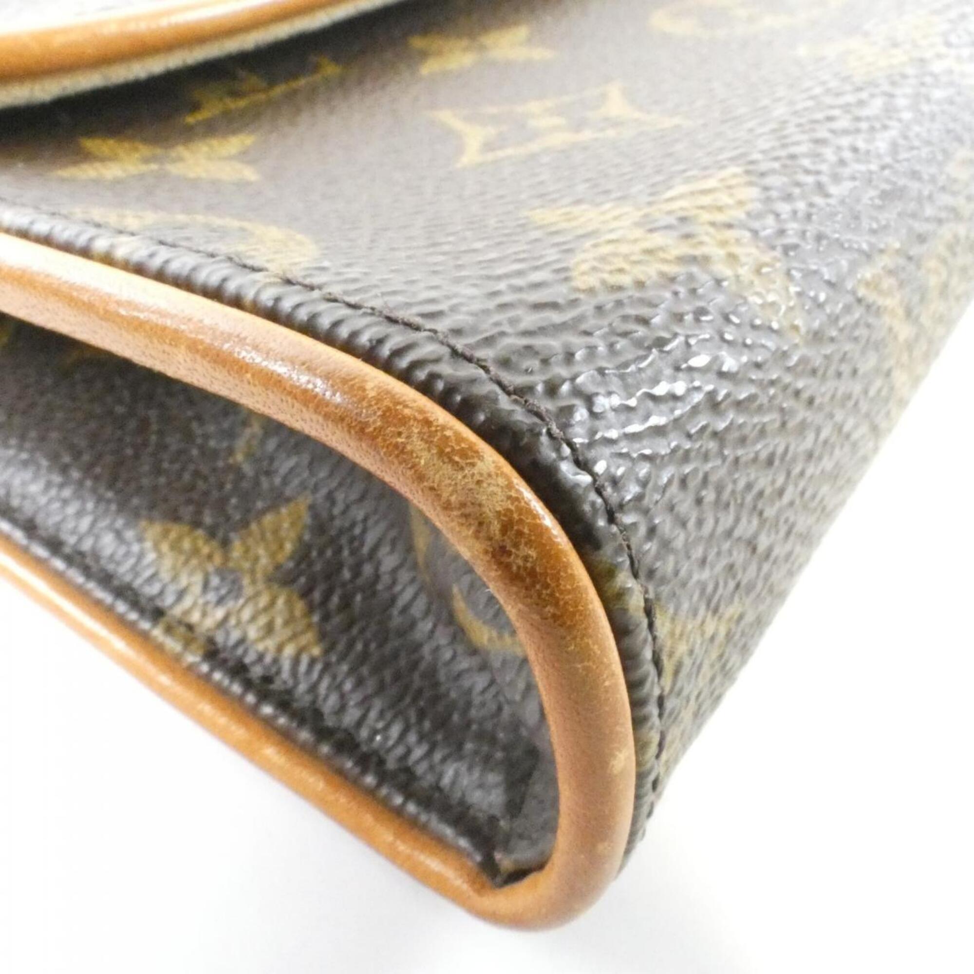 Louis Vuitton Marron Monogram Coated Canvas Fanny Pack Pochette (Pre-Owned)