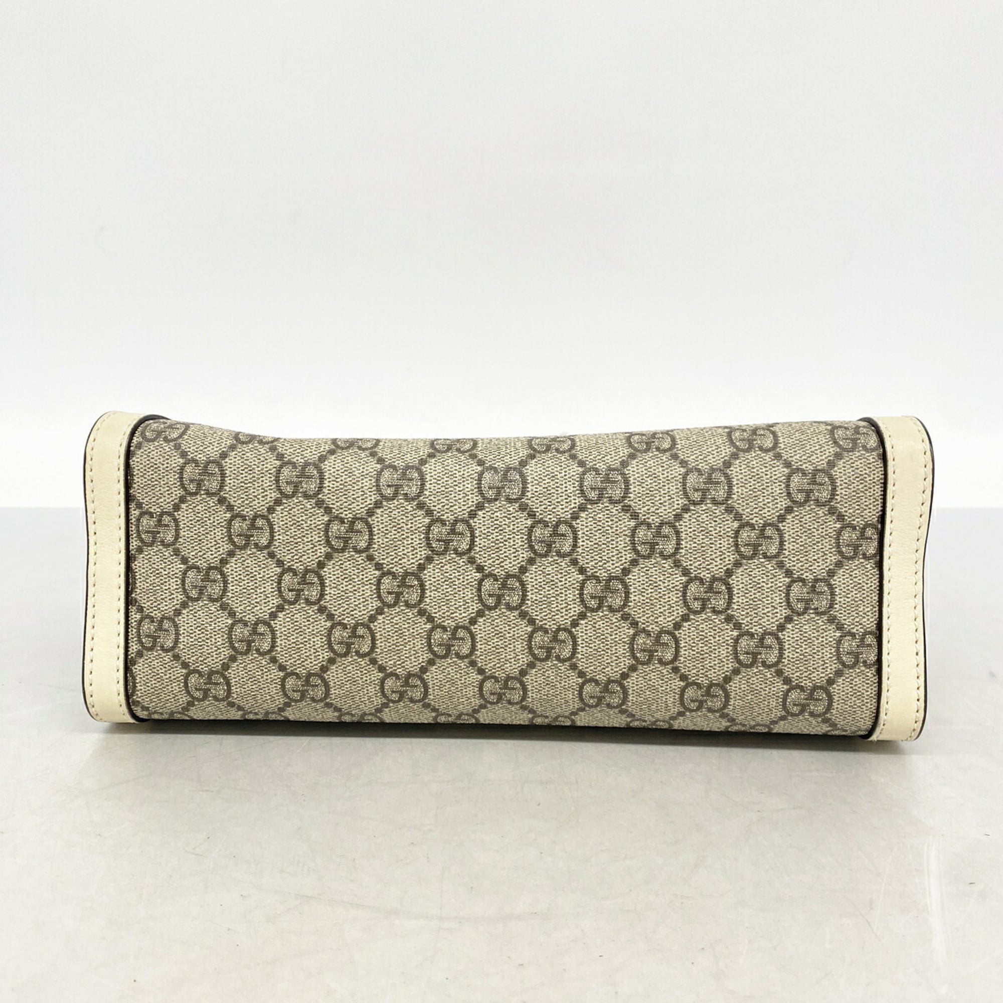 Gucci Brown White Pvc Tote Bag (Pre-Owned)