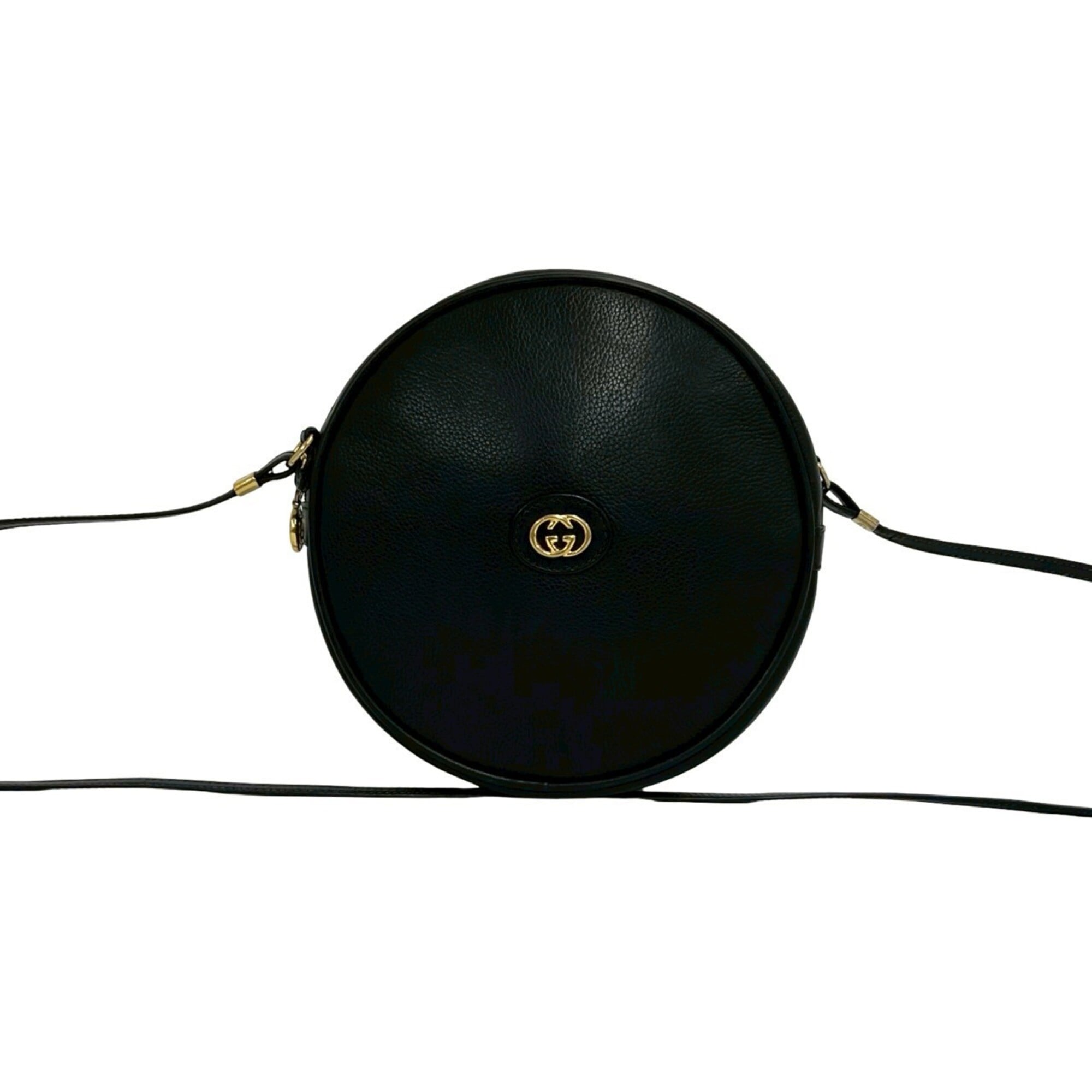 Gucci Black Leather Pochette Shoulder Bag (Pre-Owned)