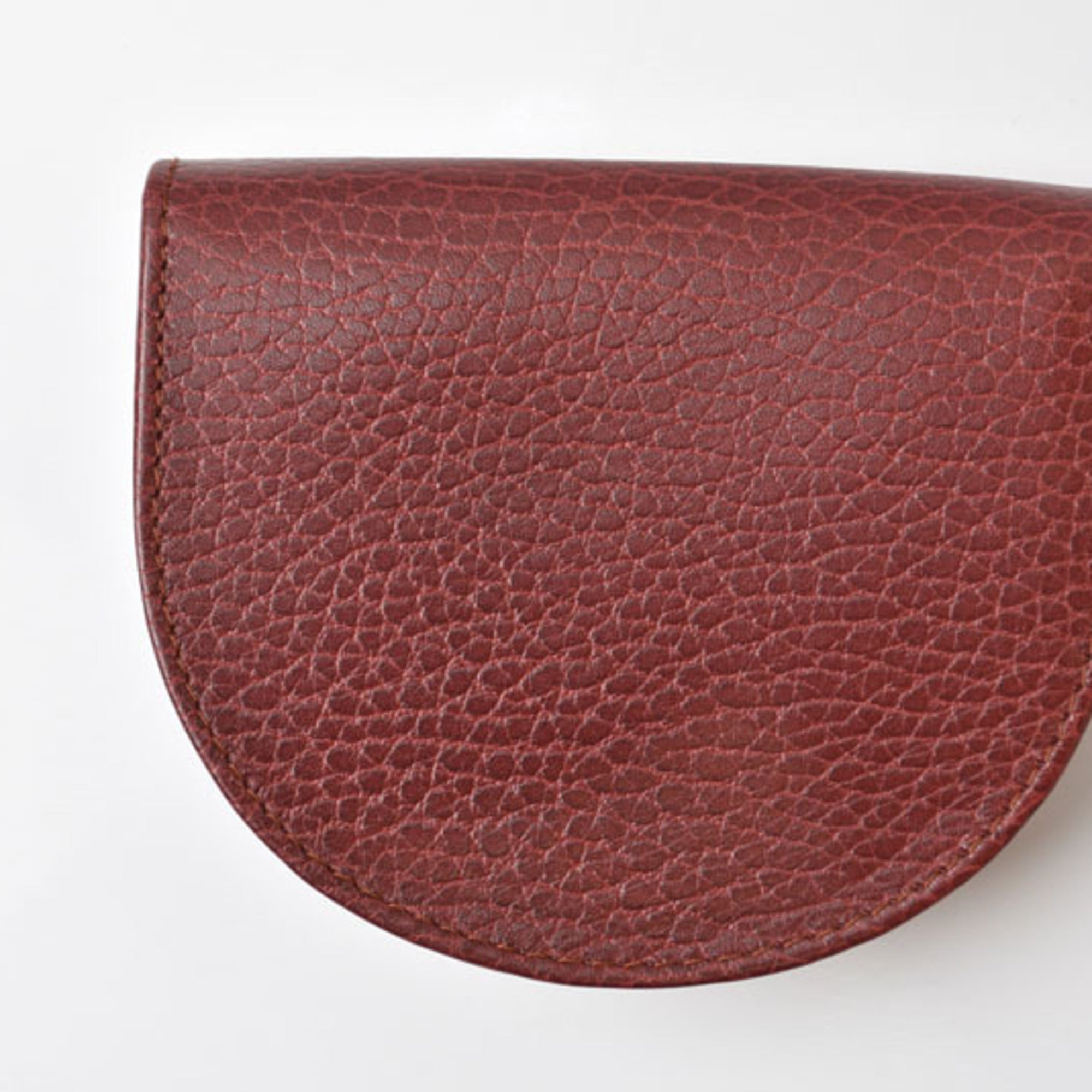 Cartier Bordeaux Leather Coin Purse/Coin Case (Pre-Owned)