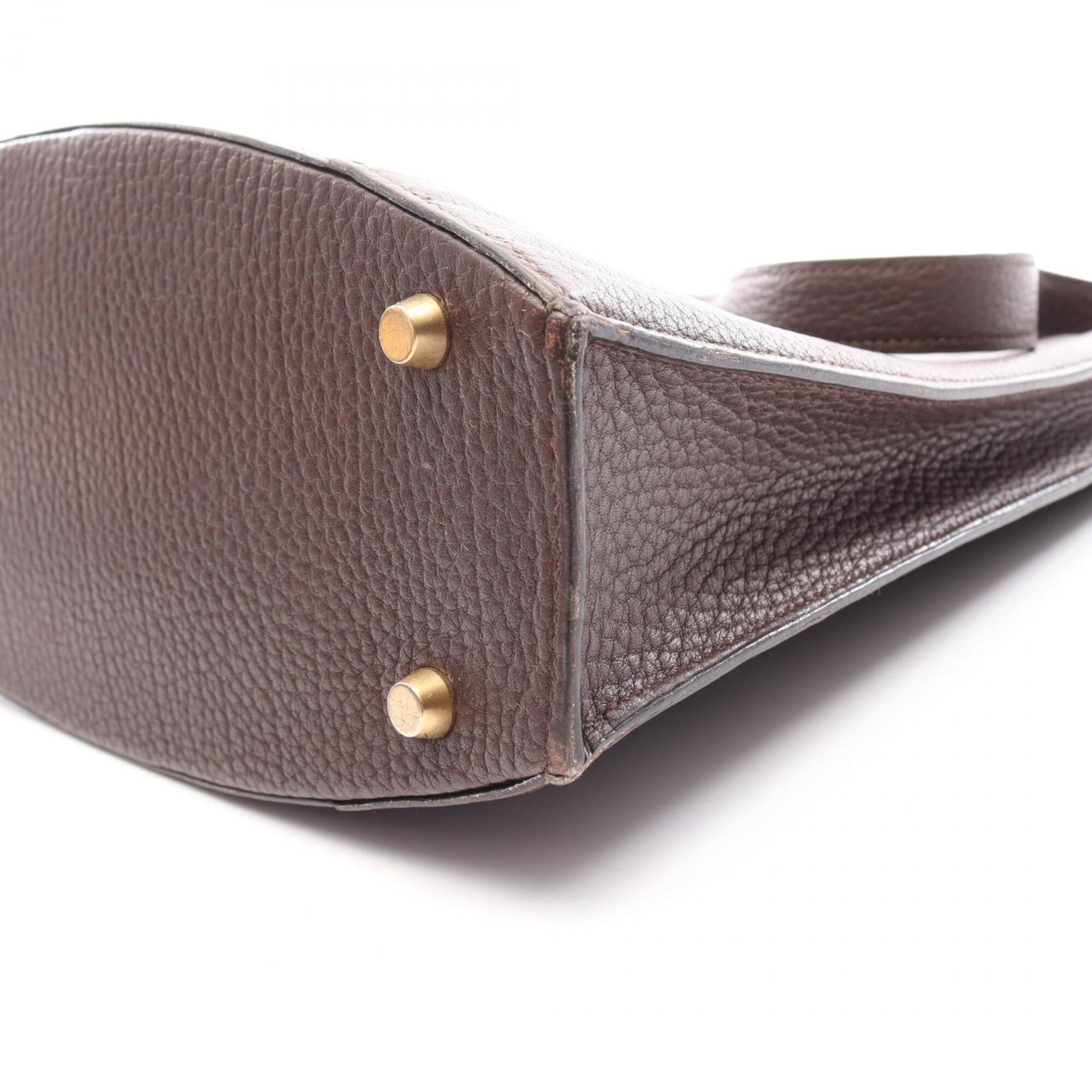 Hermes Brown Ardennes Leather Handbag Shoulder Bag (Pre-Owned)