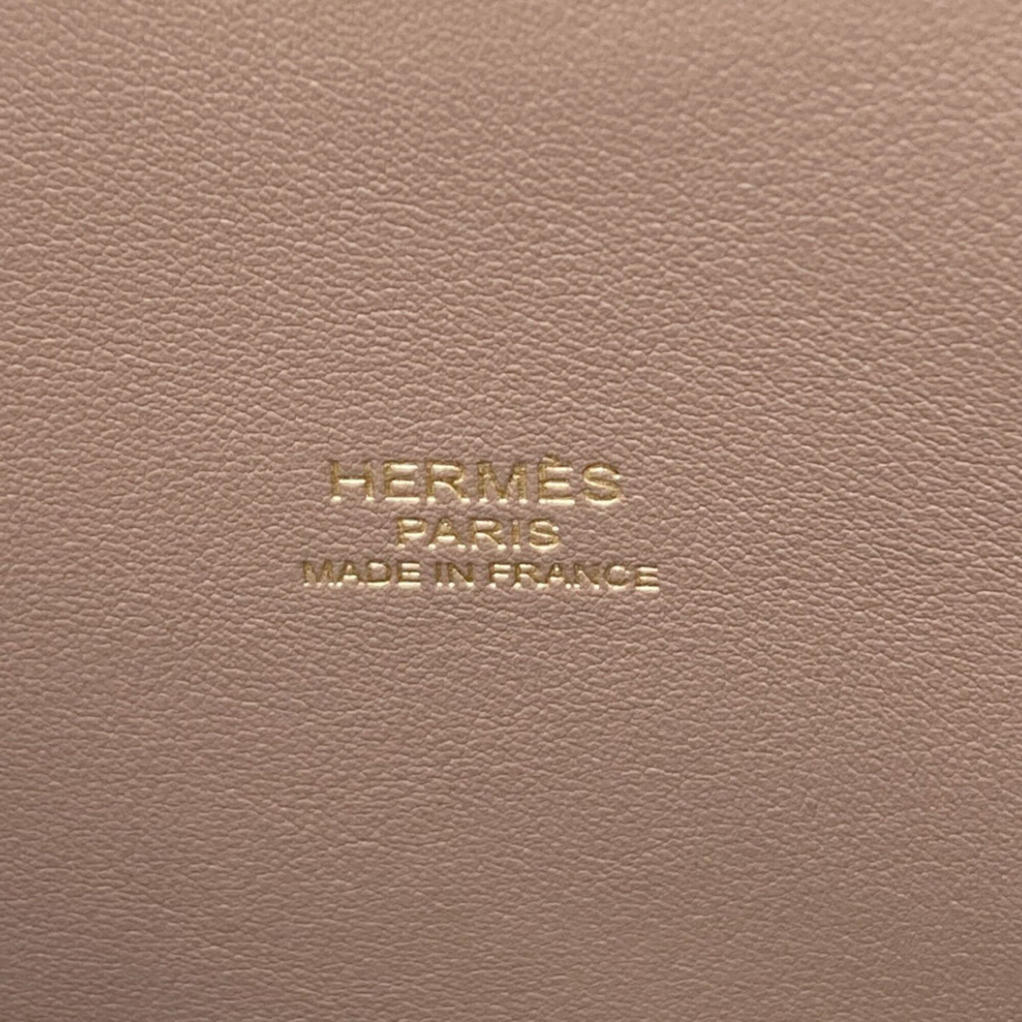 Hermes Bolide Etoupe Gray Epsom Leather Handbag (Pre-Owned)