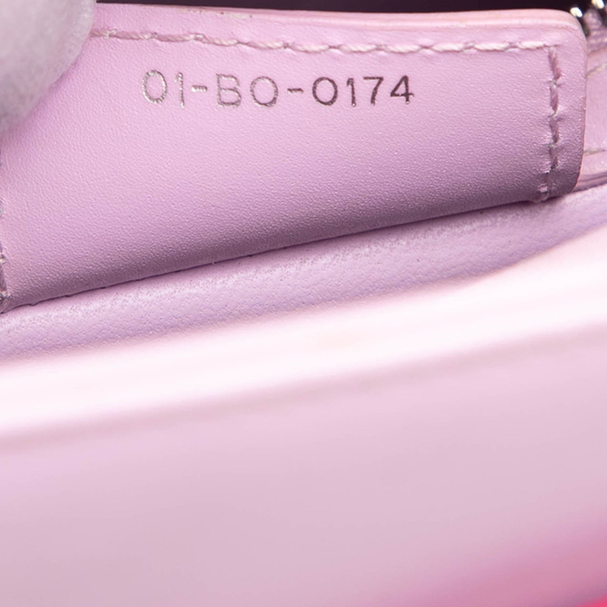 Christian Dior Multi-Color Pink Leather Handbag Shoulder Bag (Pre-Owned)