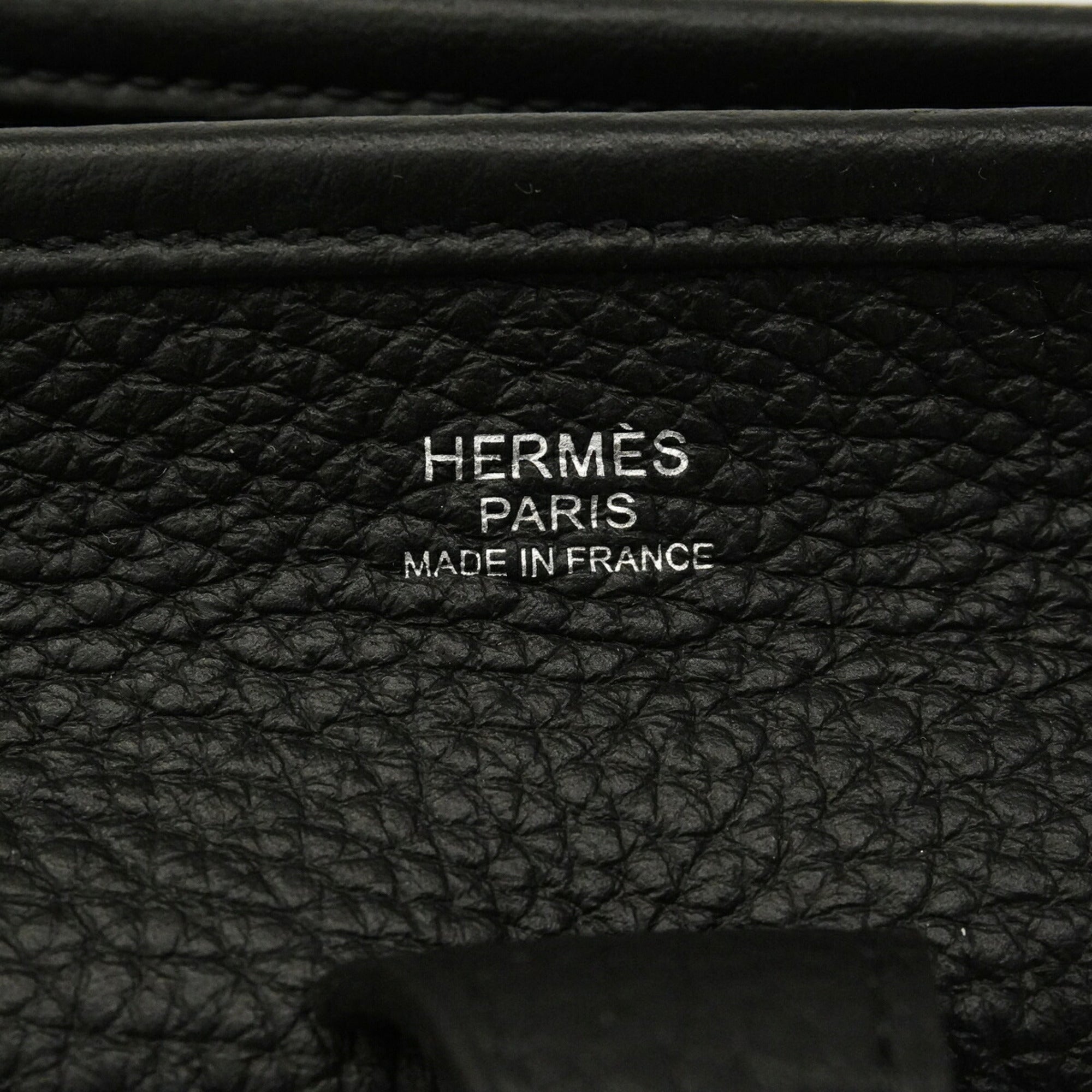 Hermes Black Taurillon Clemence Leather Shoulder Bag (Pre-Owned)