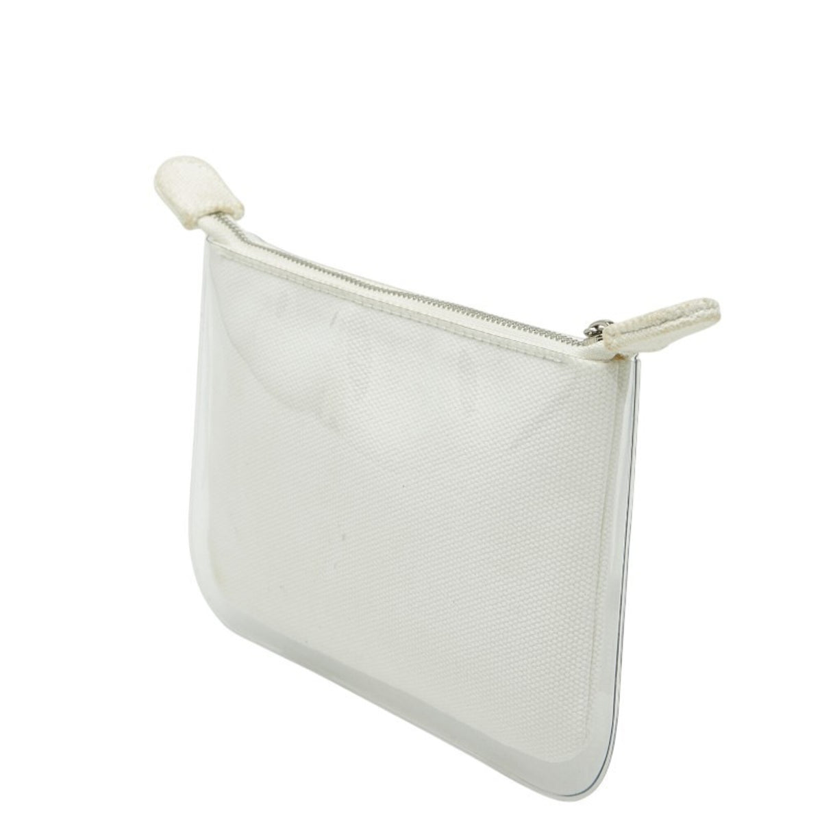Louis Vuitton White Cotton Pvc Pouch (Pre-Owned)