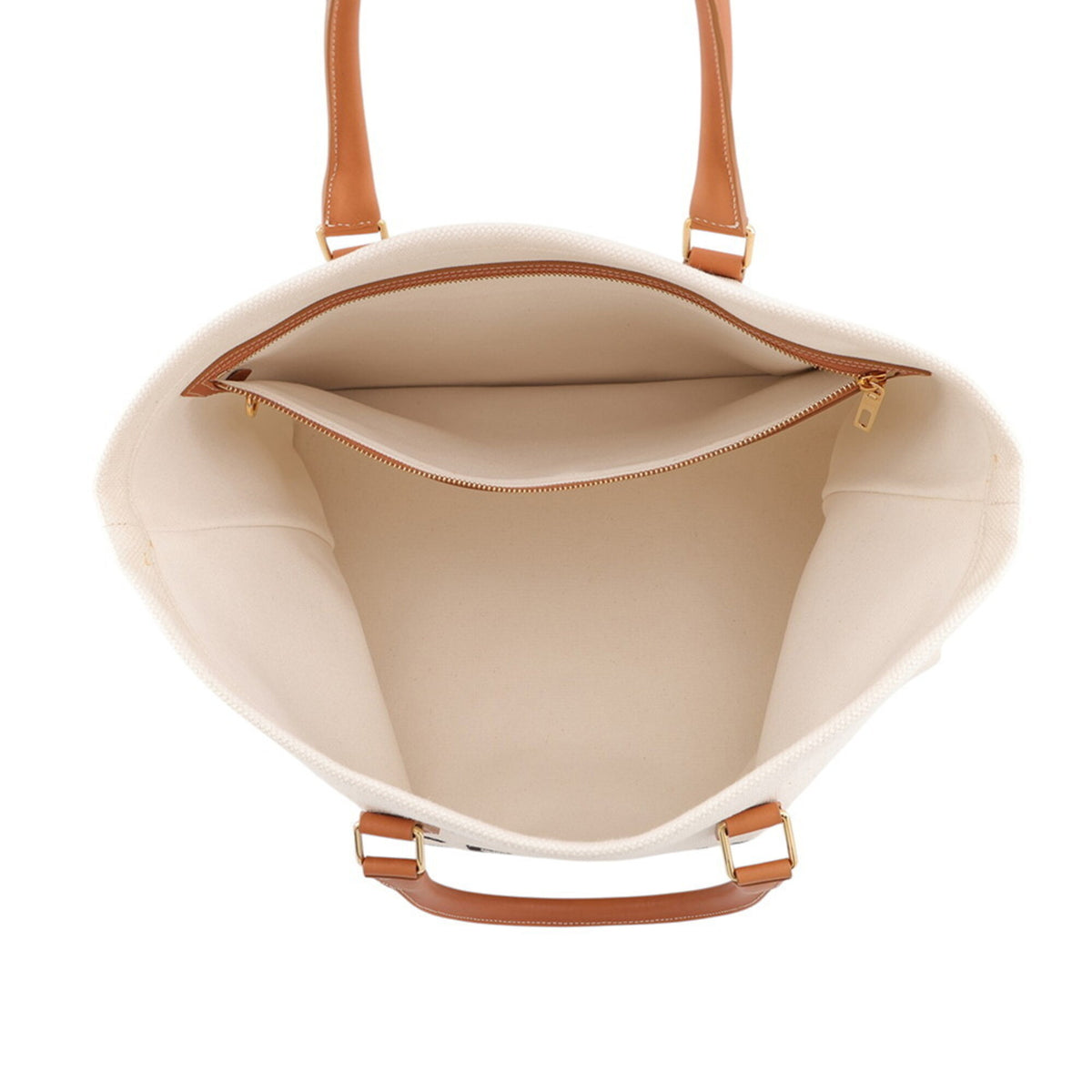 Celine Brown Ivory Canvas Tote Bag (Pre-Owned)