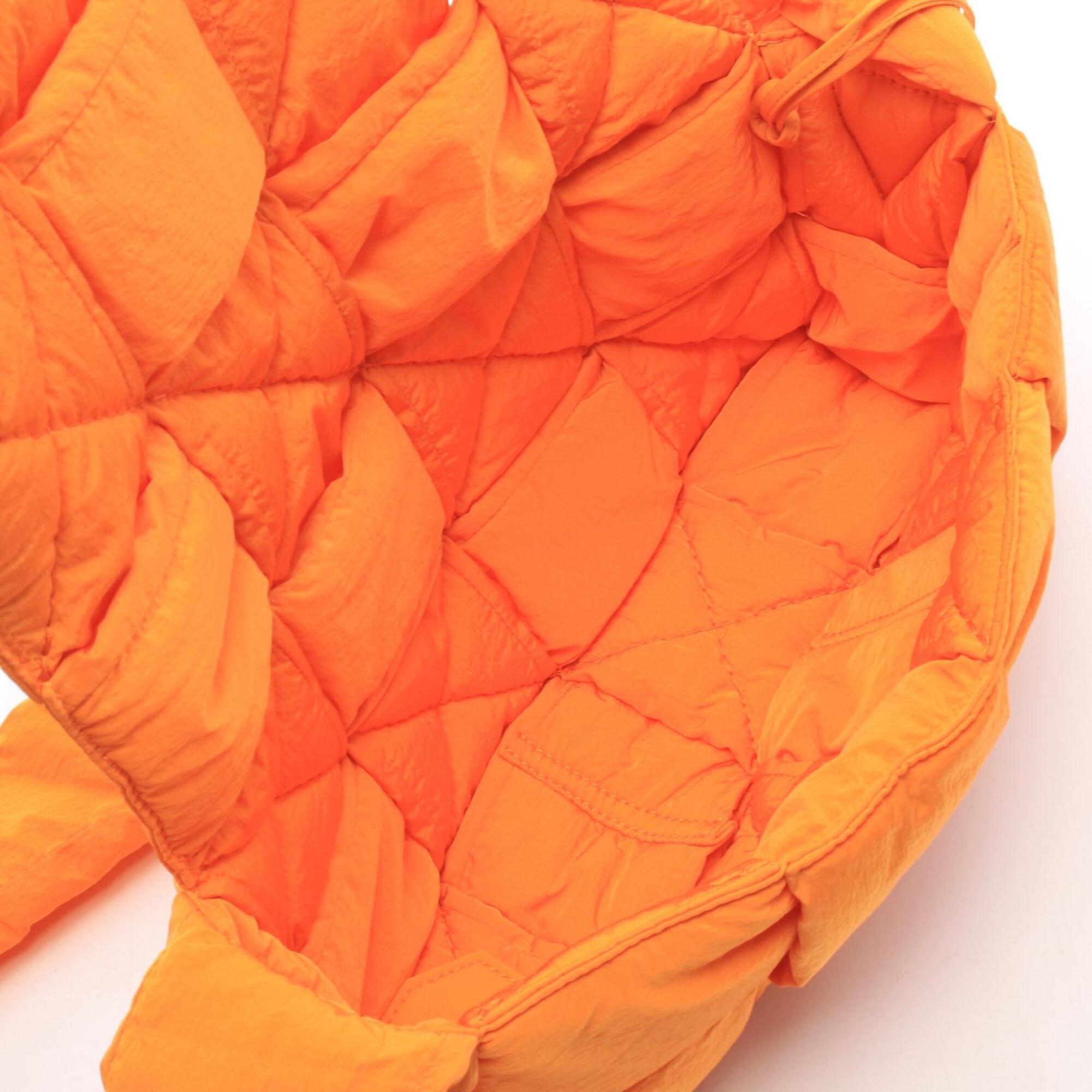 Bottega Veneta Orange Nylon Fanny Pack Handbag (Pre-Owned)