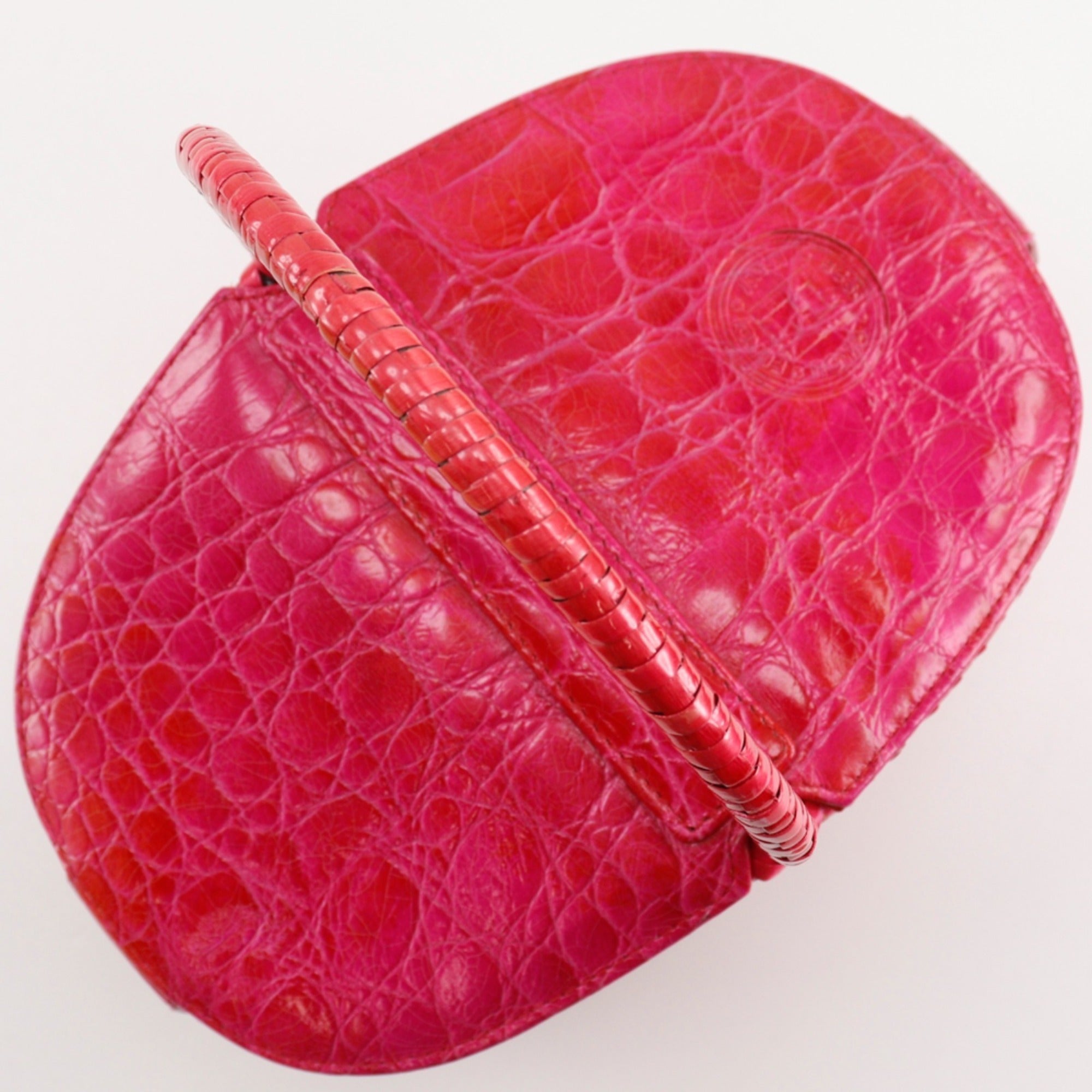 Fendi Pink Straw Basket Handbag (Pre-Owned)