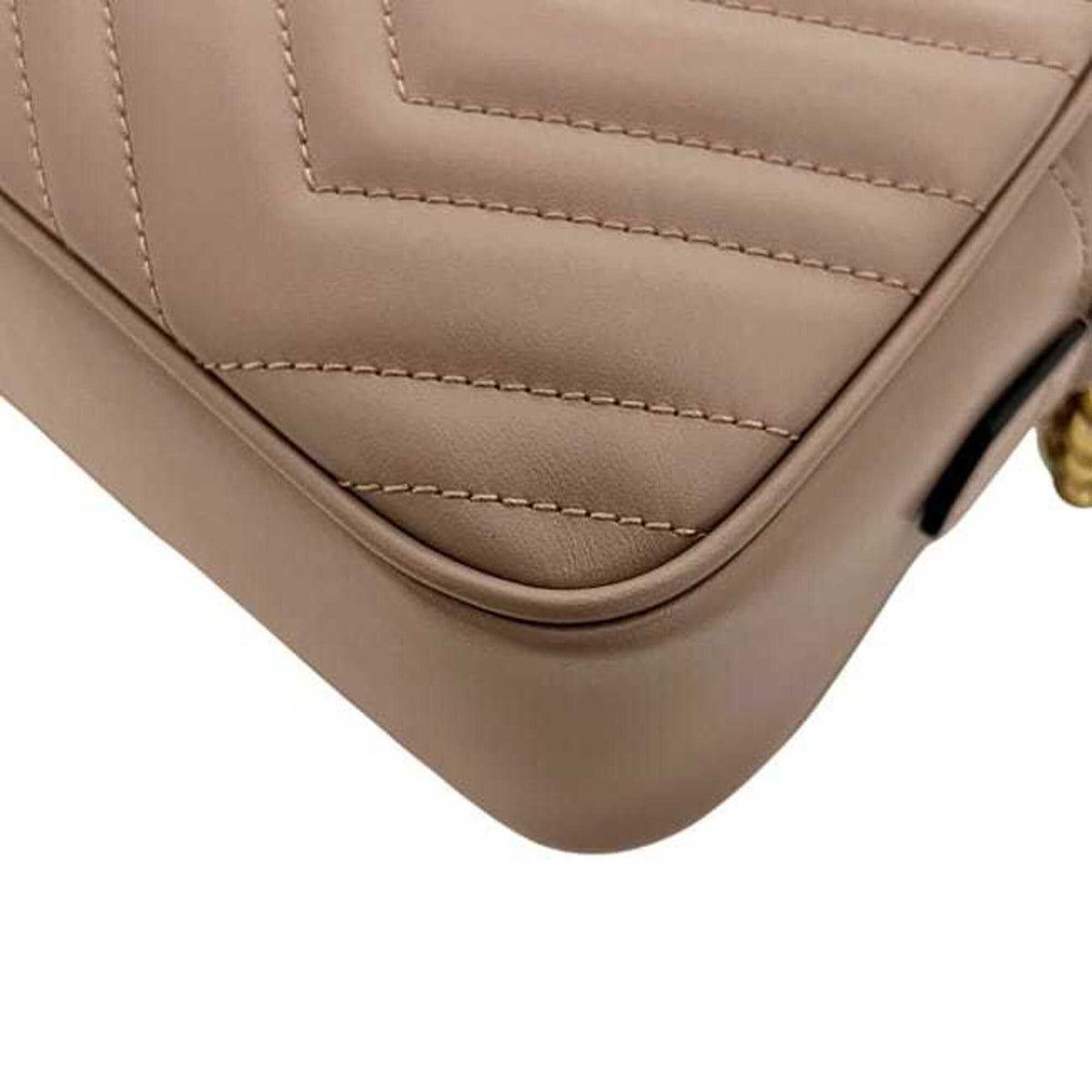 Gucci Beige Leather Shoulder Bag (Pre-Owned)