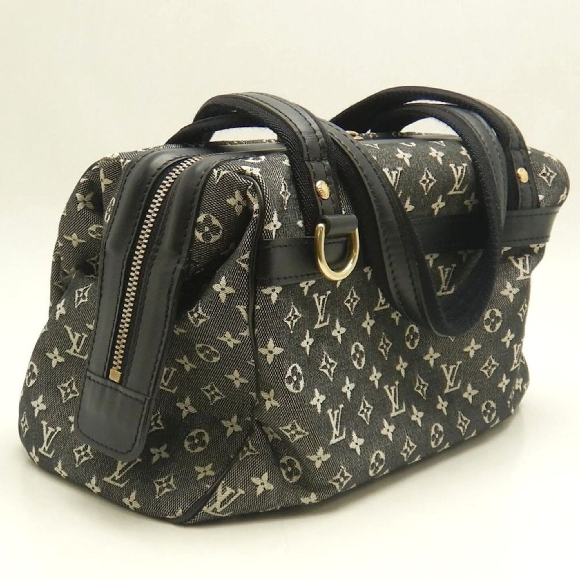 Louis Vuitton Monogram Mini Noir Canvas Handbag (Pre-Owned)