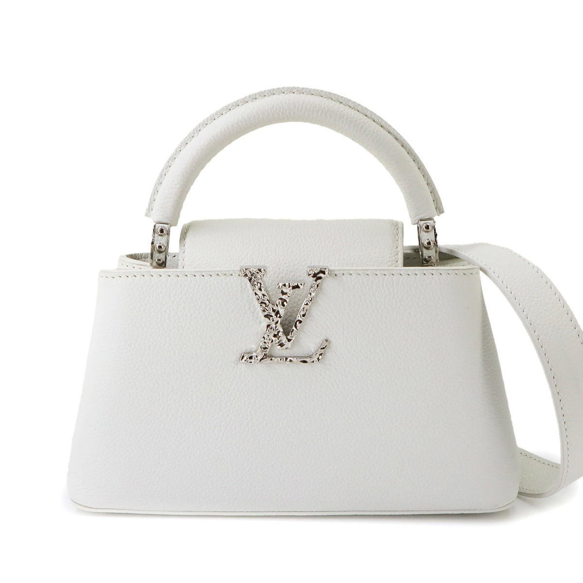 Louis Vuitton Capucines White Handbag (Pre-Owned)