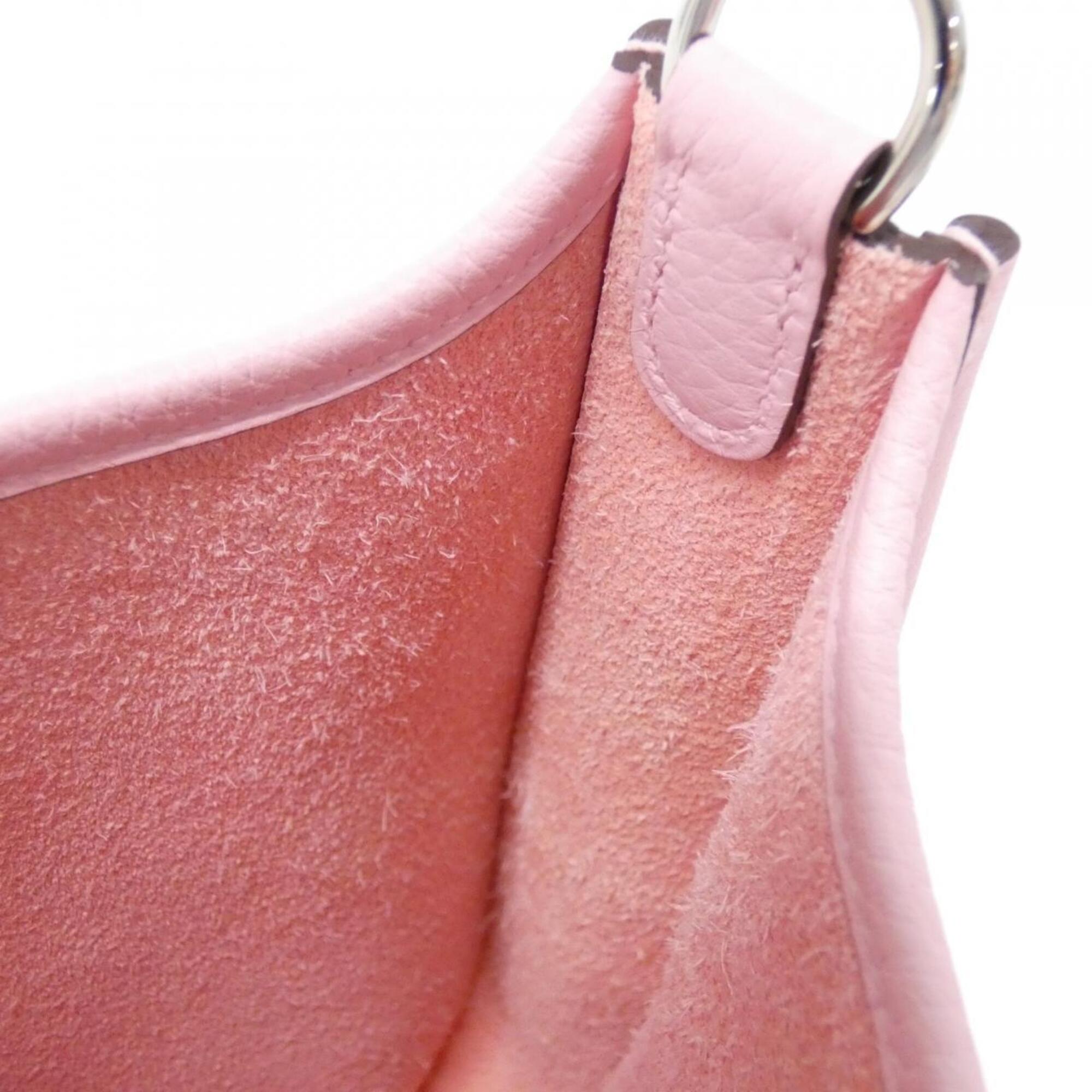 Hermes Rose Sakura Taurillon Clemence Leather Shoulder Bag (Pre-Owned)