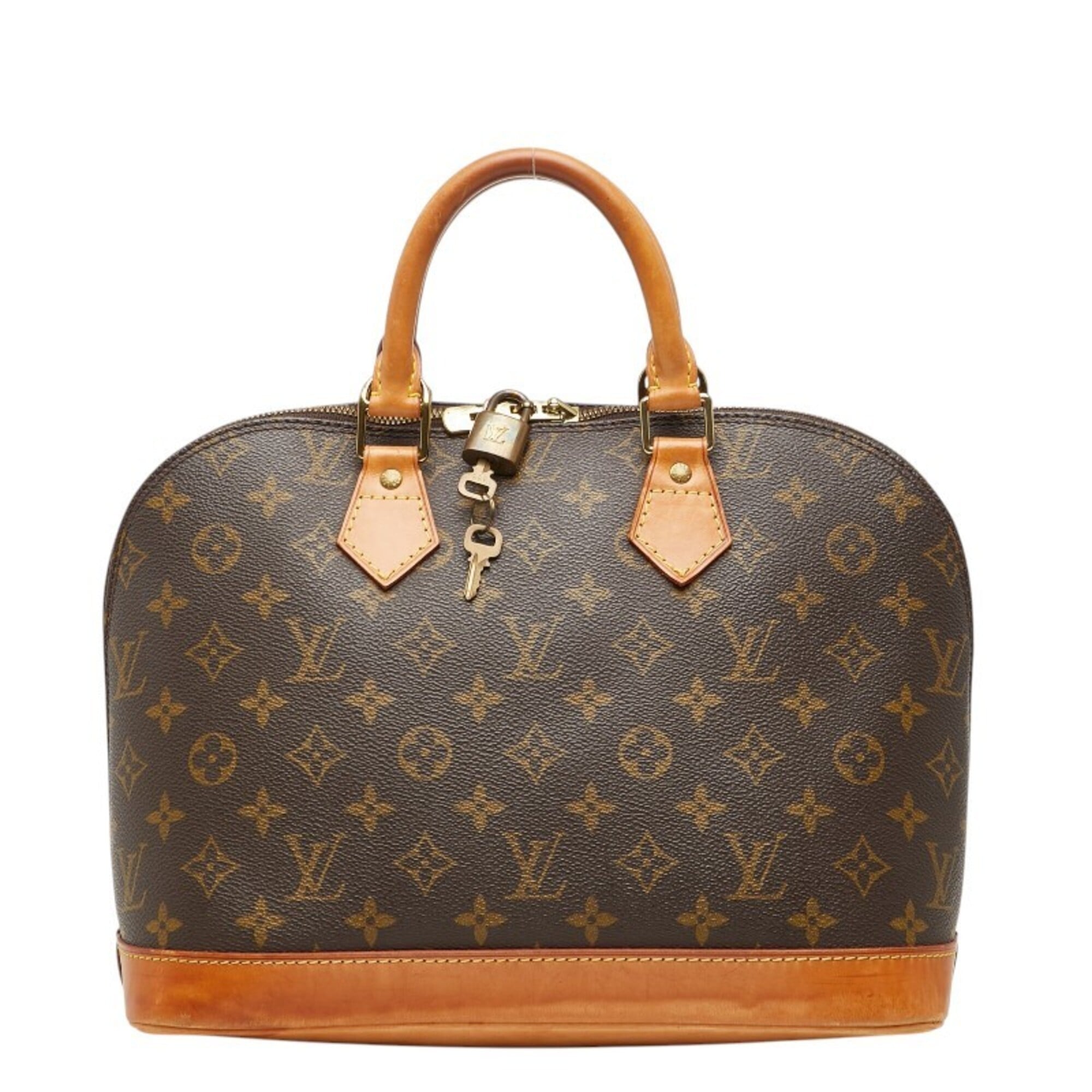 Louis Vuitton Brown Pvc Leather Handbag (Pre-Owned)