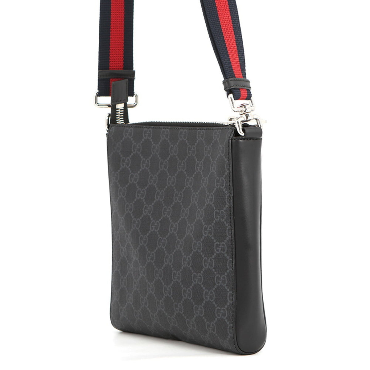 Gucci Black Gg Supreme Handbag Messenger Bag Shoulder Bag (Pre-Owned)