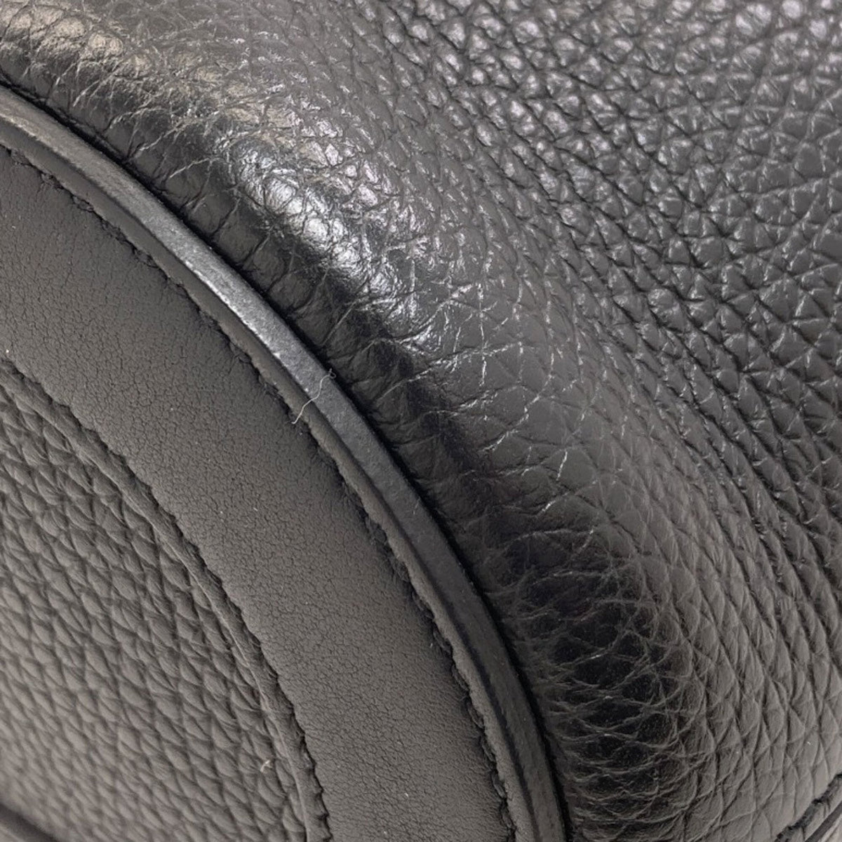 Hermes Black Taurillon Clemence Leather Handbag (Pre-Owned)