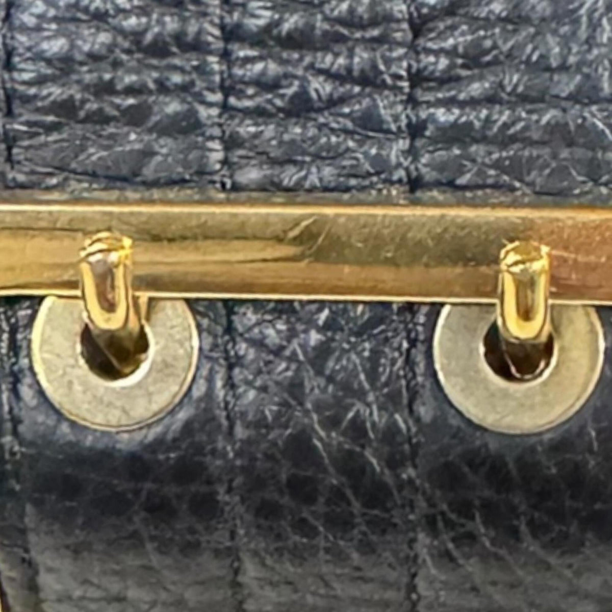 Versace Black Canvas Handbag (Pre-Owned)