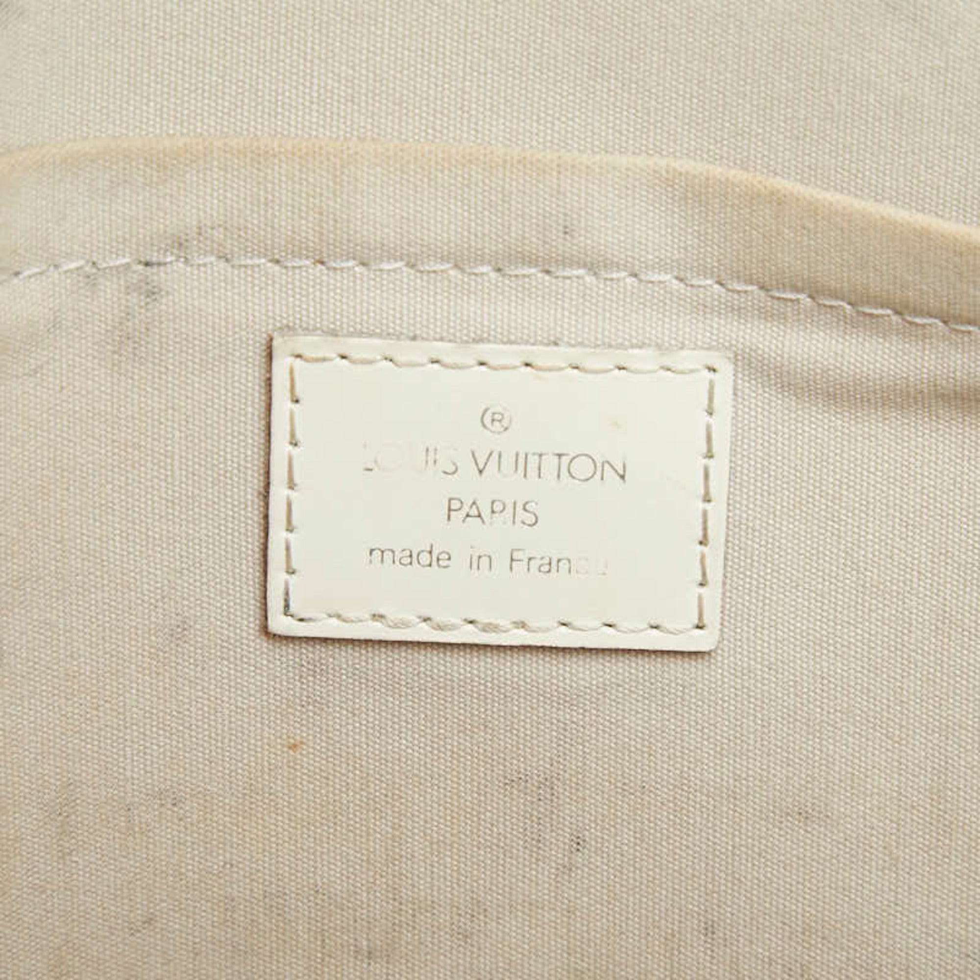 Louis Vuitton Lv Off White White Leather Shoulder Bag Tote Bag (Pre-Owned)