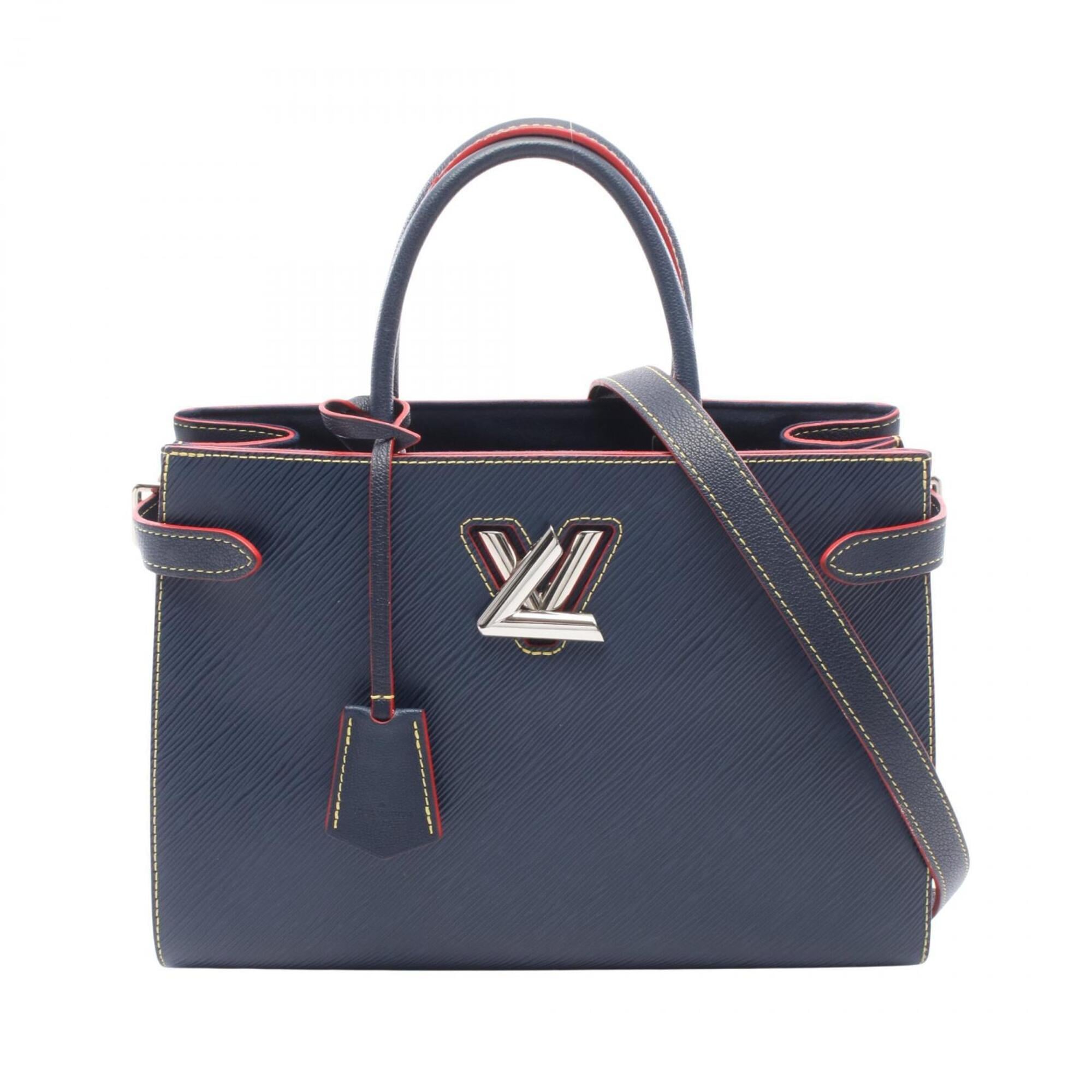 Louis Vuitton Navy Red Color Epi Leather Leather Handbag Tote Bag (Pre-Owned)
