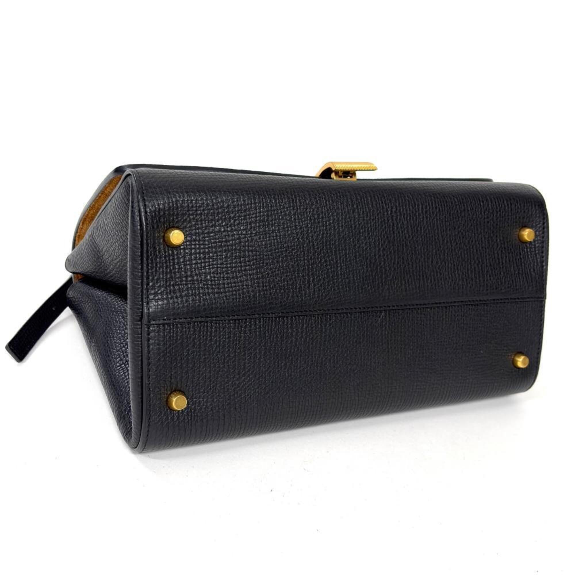 Bottega Veneta Black Leather Shoulder Bag (Pre-Owned)