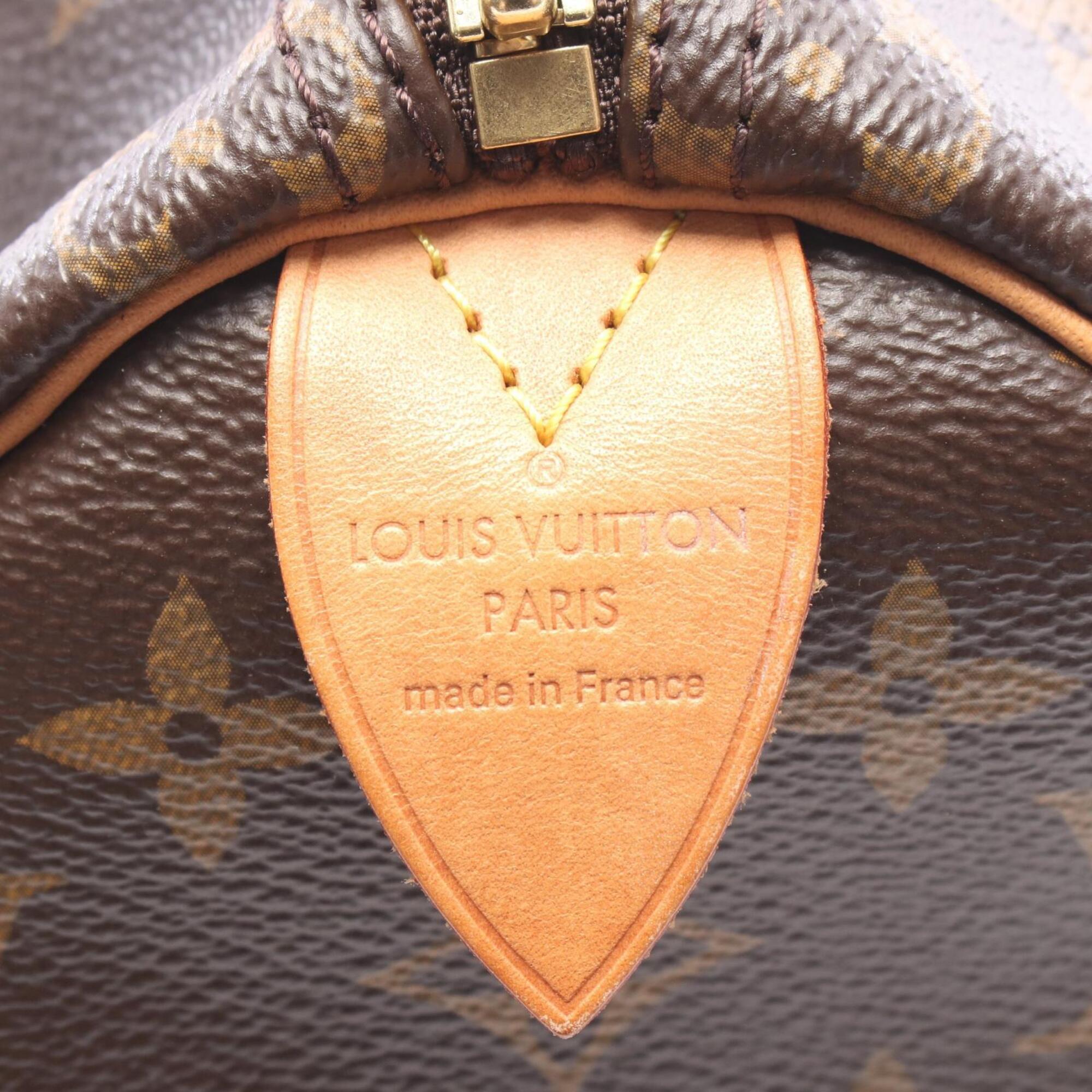 Louis Vuitton Brown Pvc Coated Canvas Leather Handbag (Pre-Owned)
