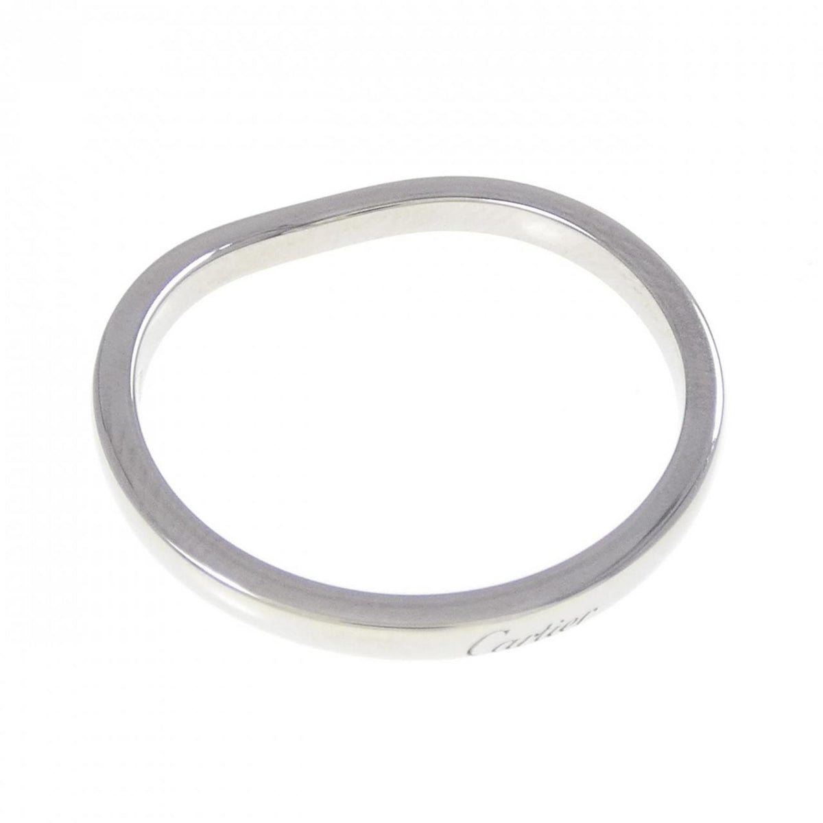 Cartier Platinum Platinum 950 Band Ring (Pre-Owned)