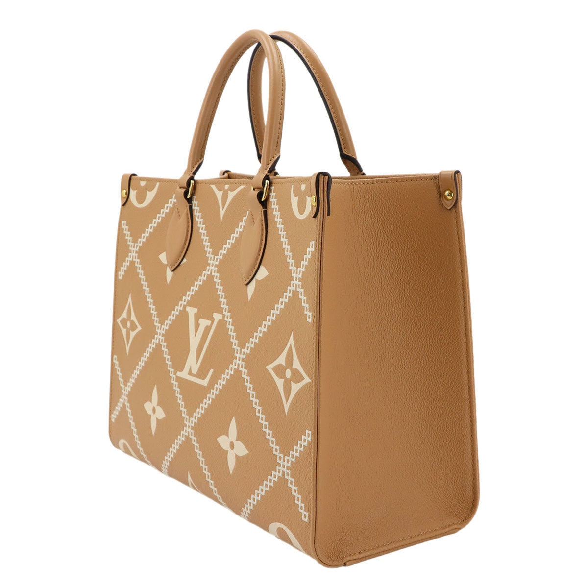Louis Vuitton Gold Monogram Empreinte Handbag Tote Bag (Pre-Owned)