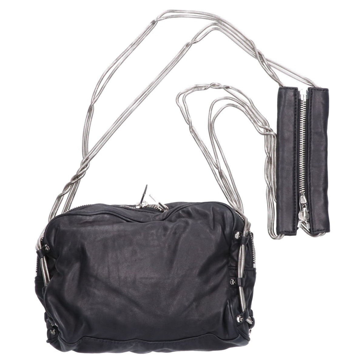Alexander Wang Black Leather Shoulder Bag (Pre-Owned)