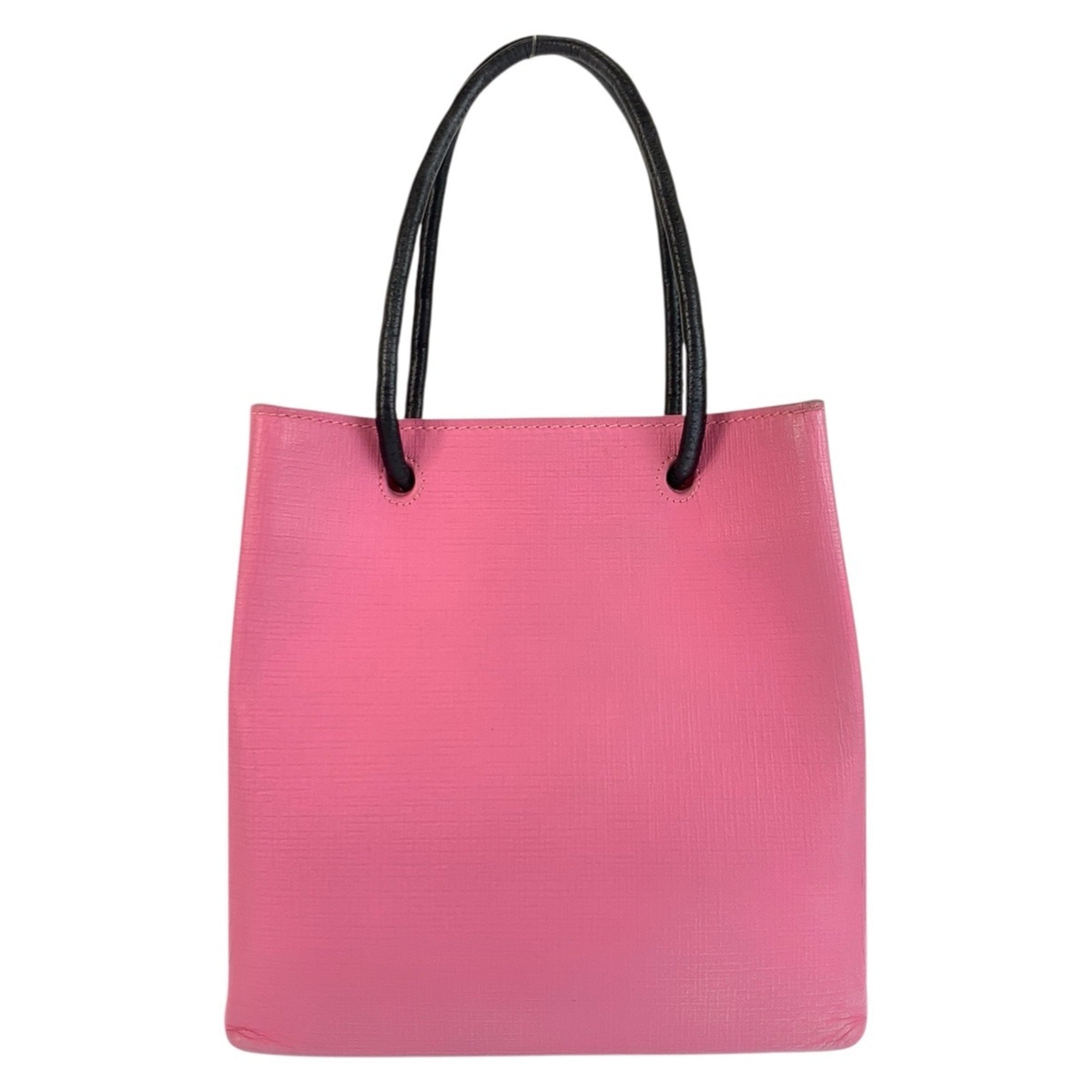 Balenciaga Black Pink Leather Shoulder Bag Tote Bag (Pre-Owned)