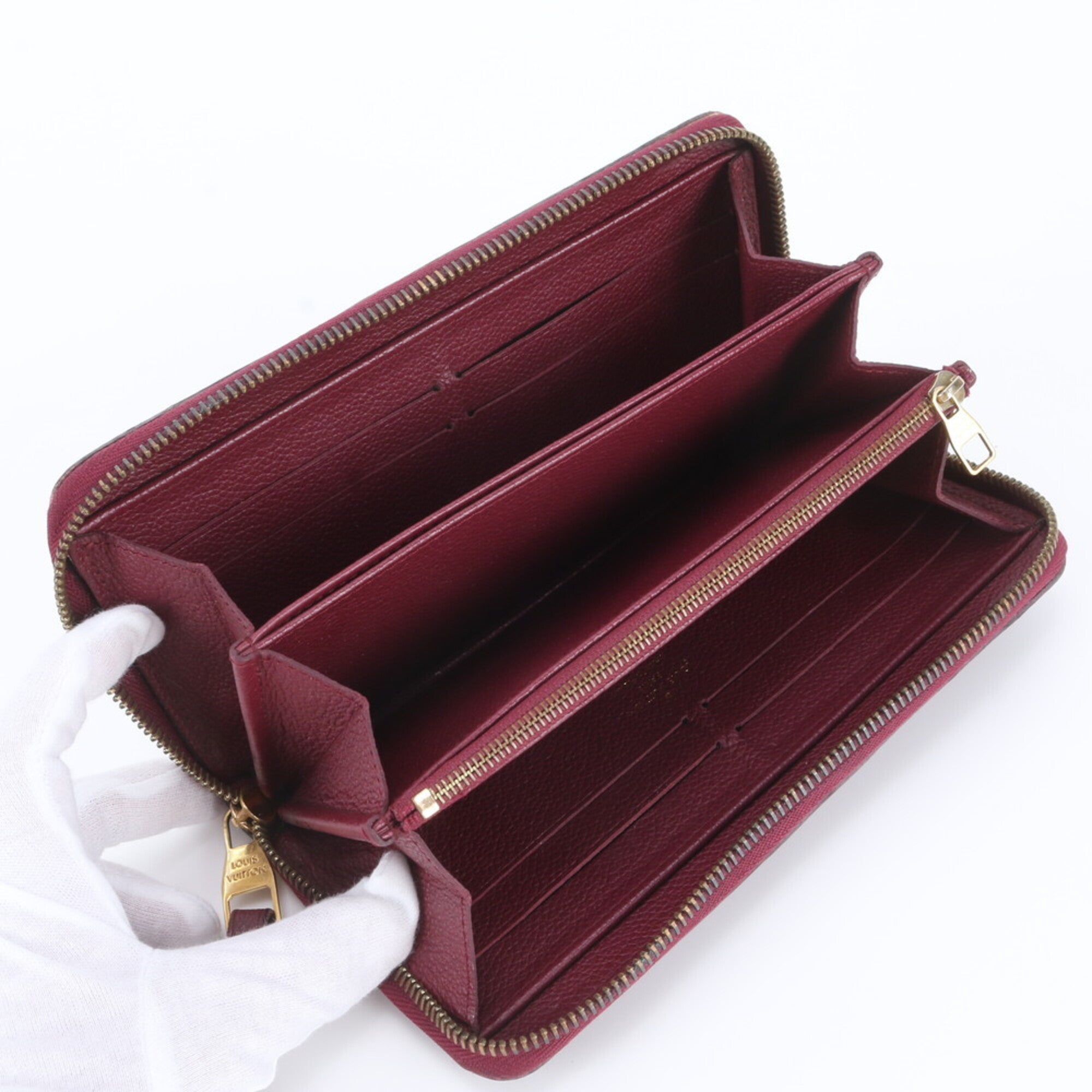 Louis Vuitton Aurore Leather Long Wallet (Bi-Fold) (Pre-Owned)