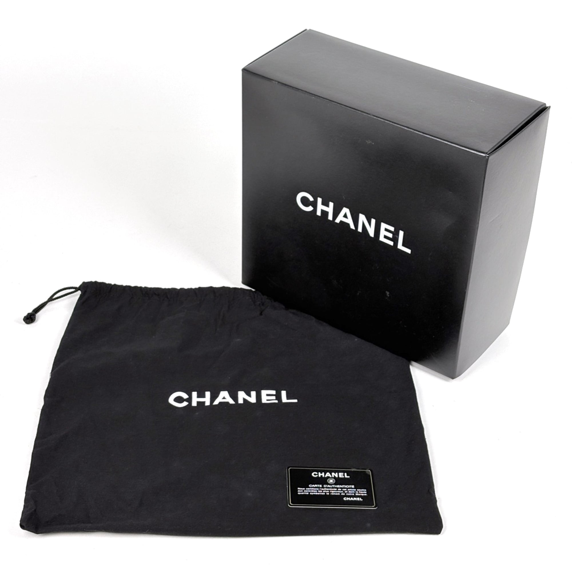 Chanel Matelasse Black Grained Calfskin Tote Bag (Pre-Owned)