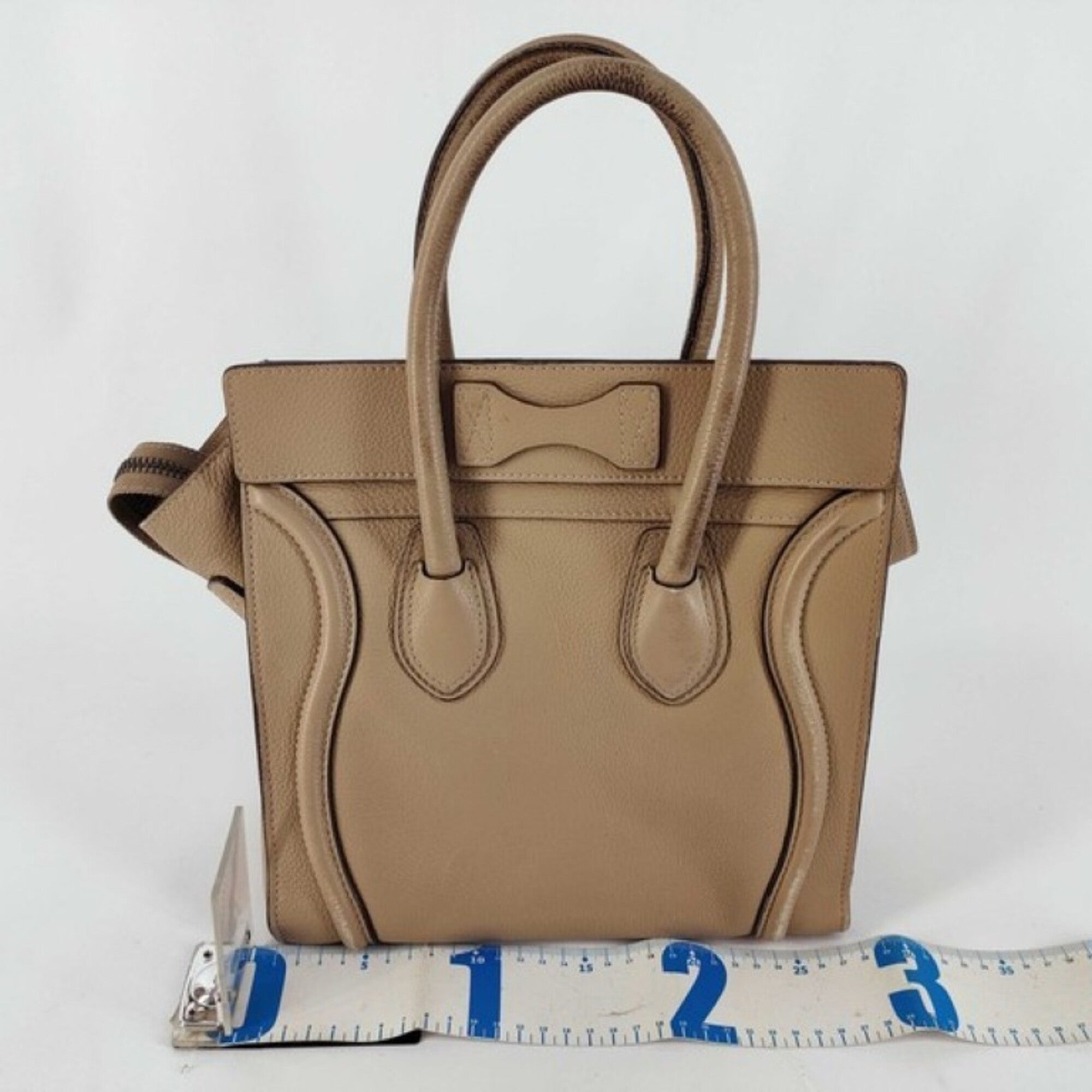 Celine Brown Leather Handbag Tote Bag (Pre-Owned)