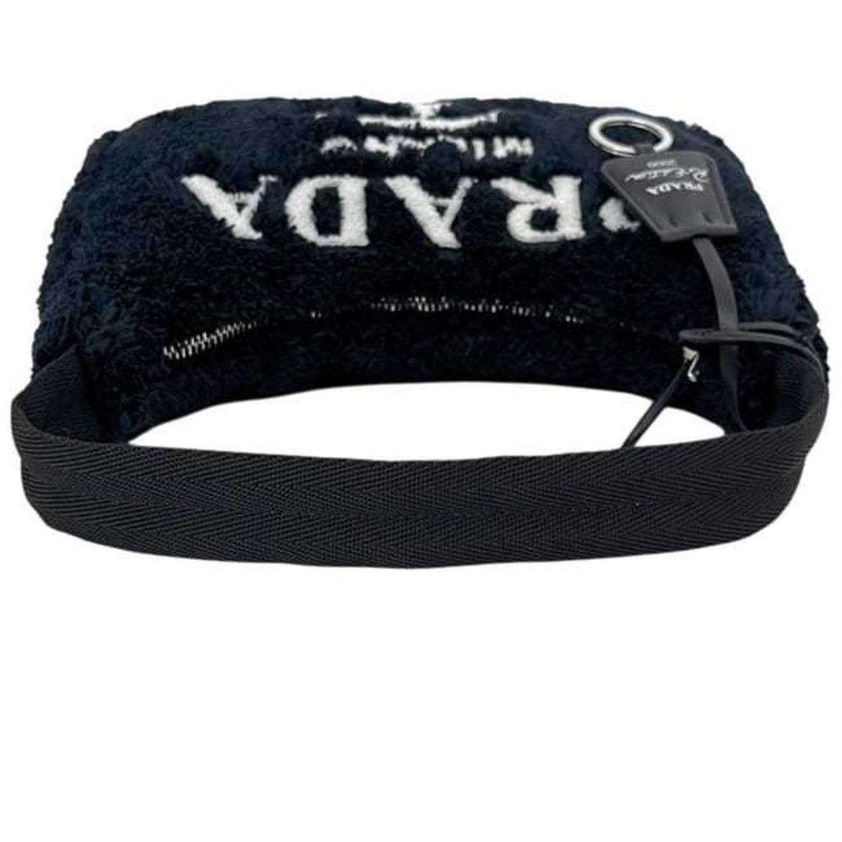 Prada Black Nero Pile Fabric Handbag (Pre-Owned)