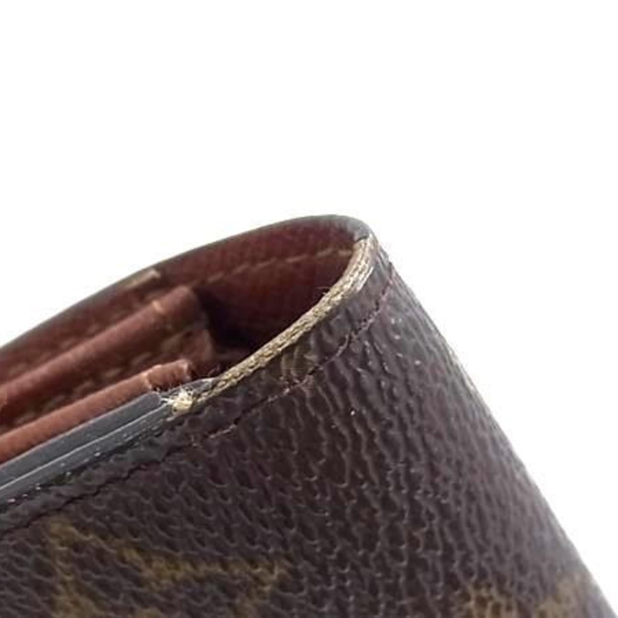 Louis Vuitton Monogram Brown Pvc Leather Long Wallet (Bi-Fold) (Pre-Owned)