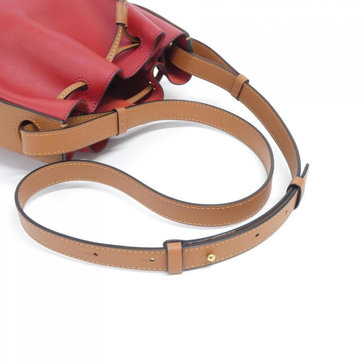 Loewe Gold Leather Handbag Shoulder Bag (Pre-Owned)