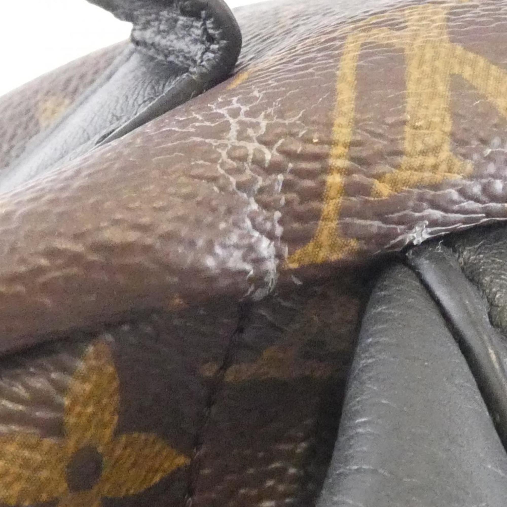 Louis Vuitton Brown Coated Canvas Backpack (Pre-Owned)