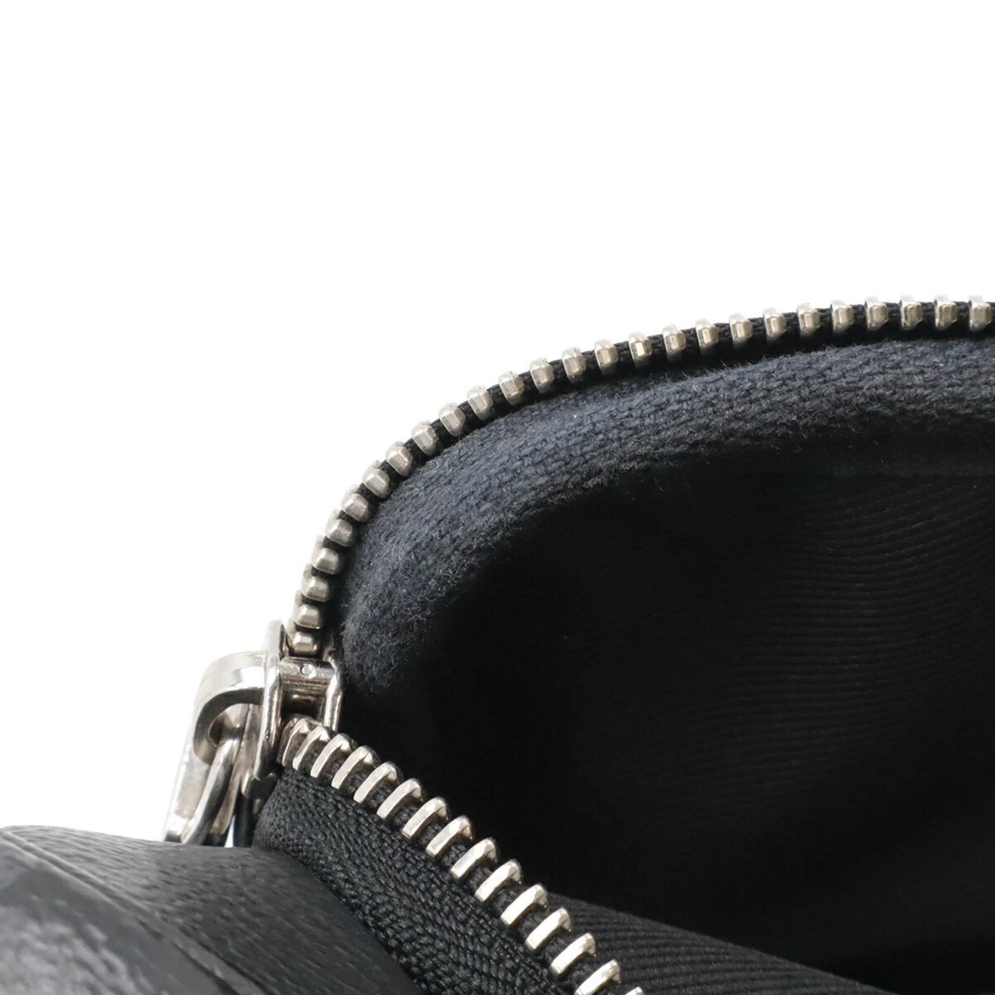Louis Vuitton Black Gray Monogram Eclipse Canvas Pochette Pouch Shoulder Bag Sling Bag (Pre-Owned)