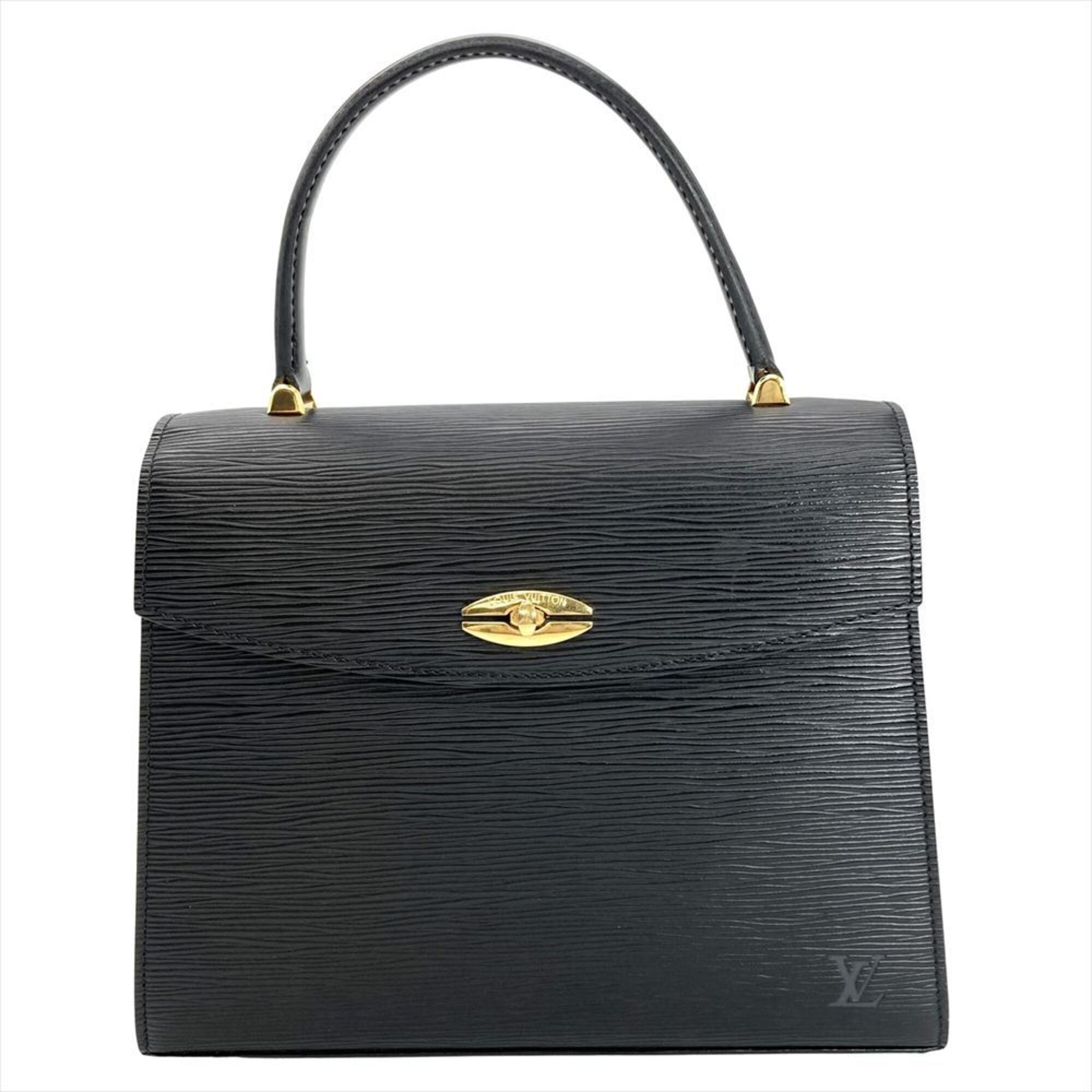 Louis Vuitton Black Noir Epi Leather Handbag (Pre-Owned)