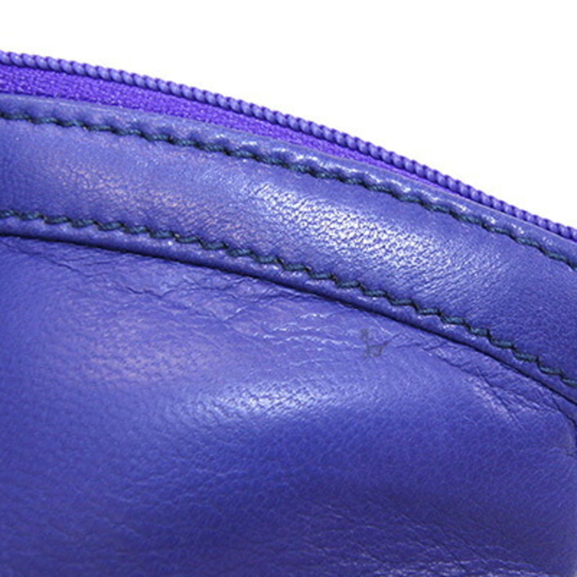 Gucci Blue Leather Coin Purse/Coin Case (Pre-Owned)