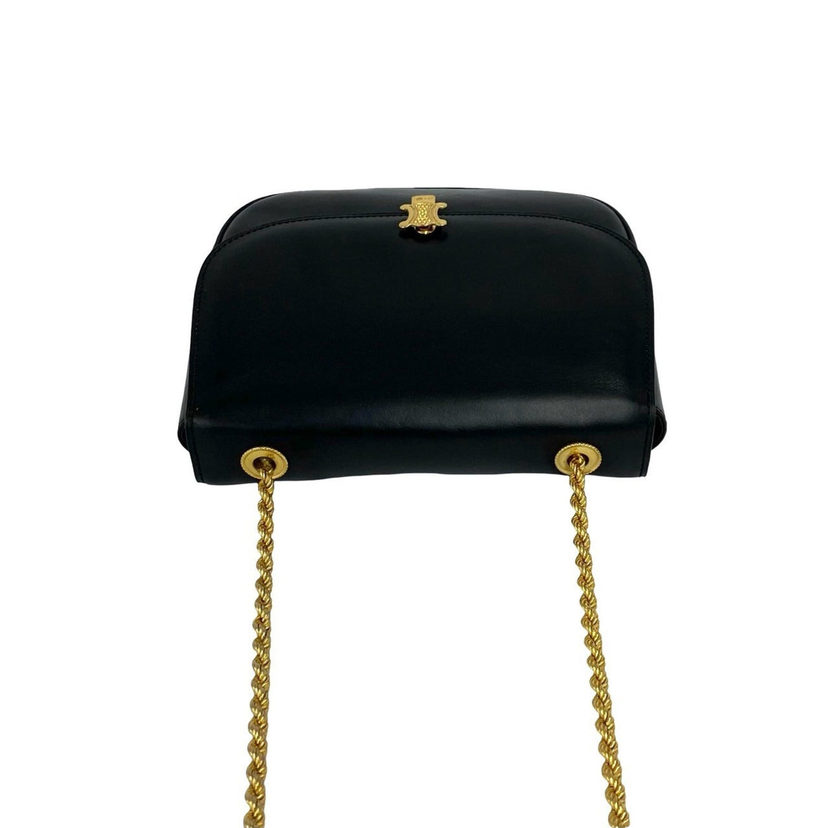 Celine Black Leather Pochette Shoulder Bag (Pre-Owned)