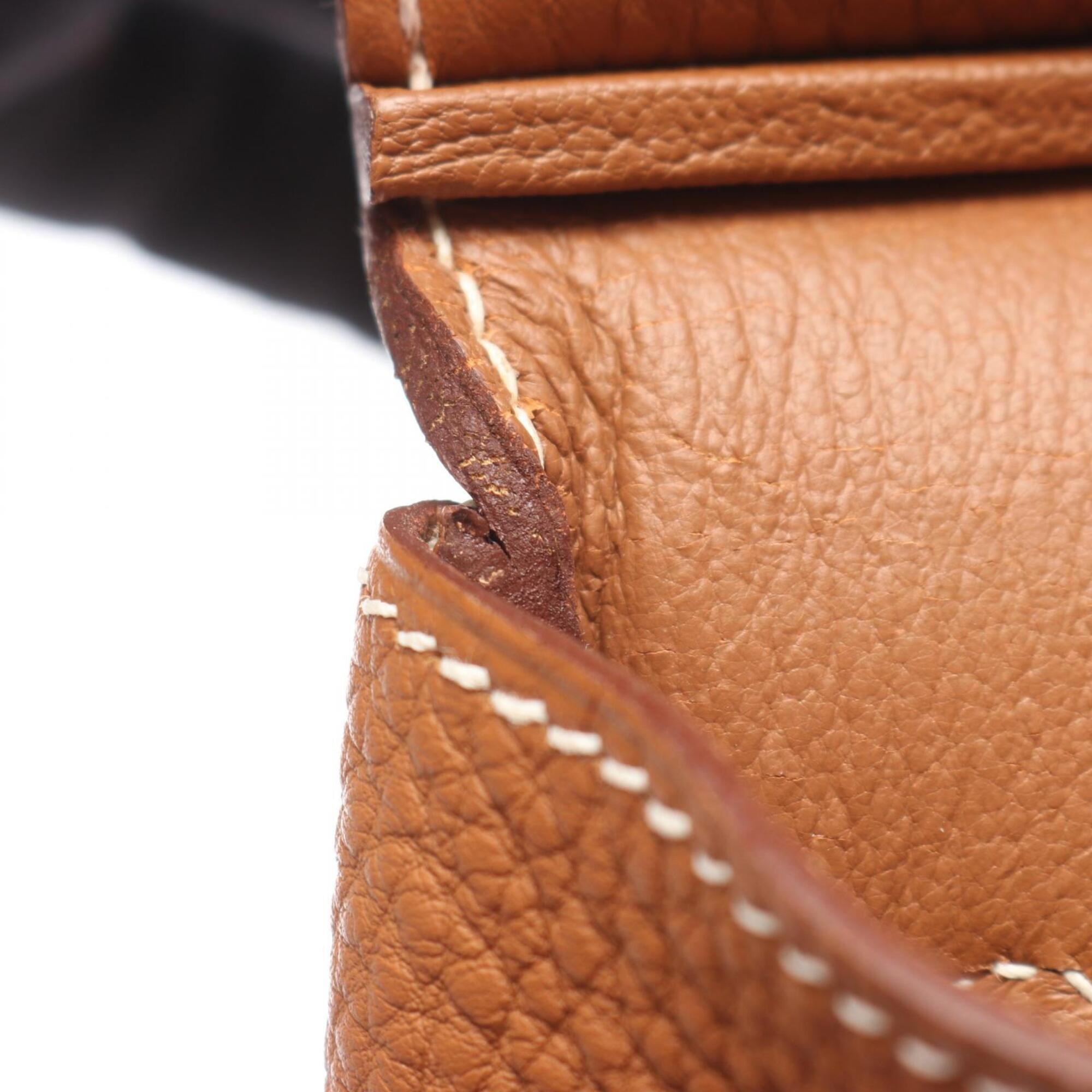 Hermes Brown Togo Leather Handbag (Pre-Owned)